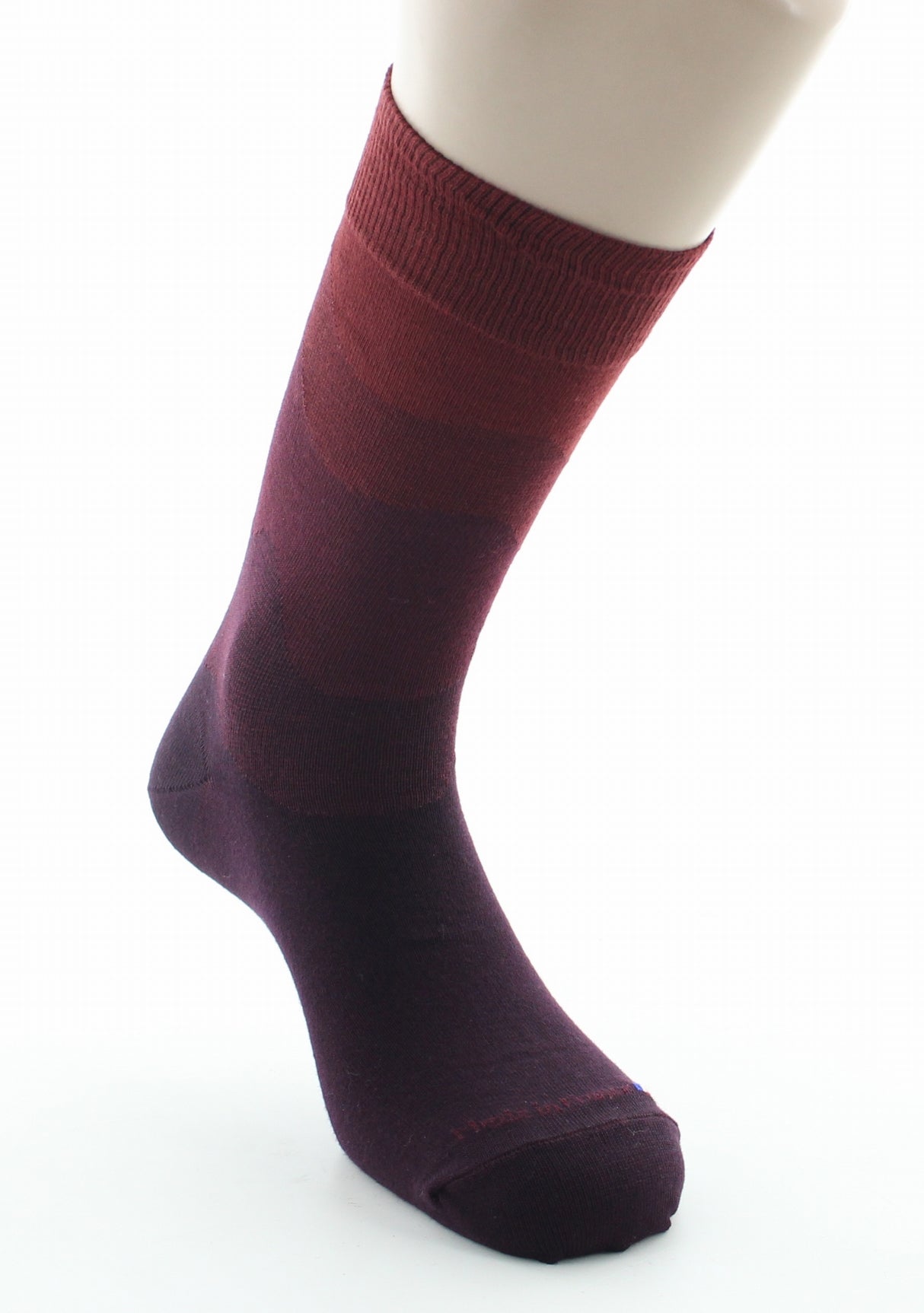 Chaussettes homme coton dégradé de bordeaux BORDEAUX