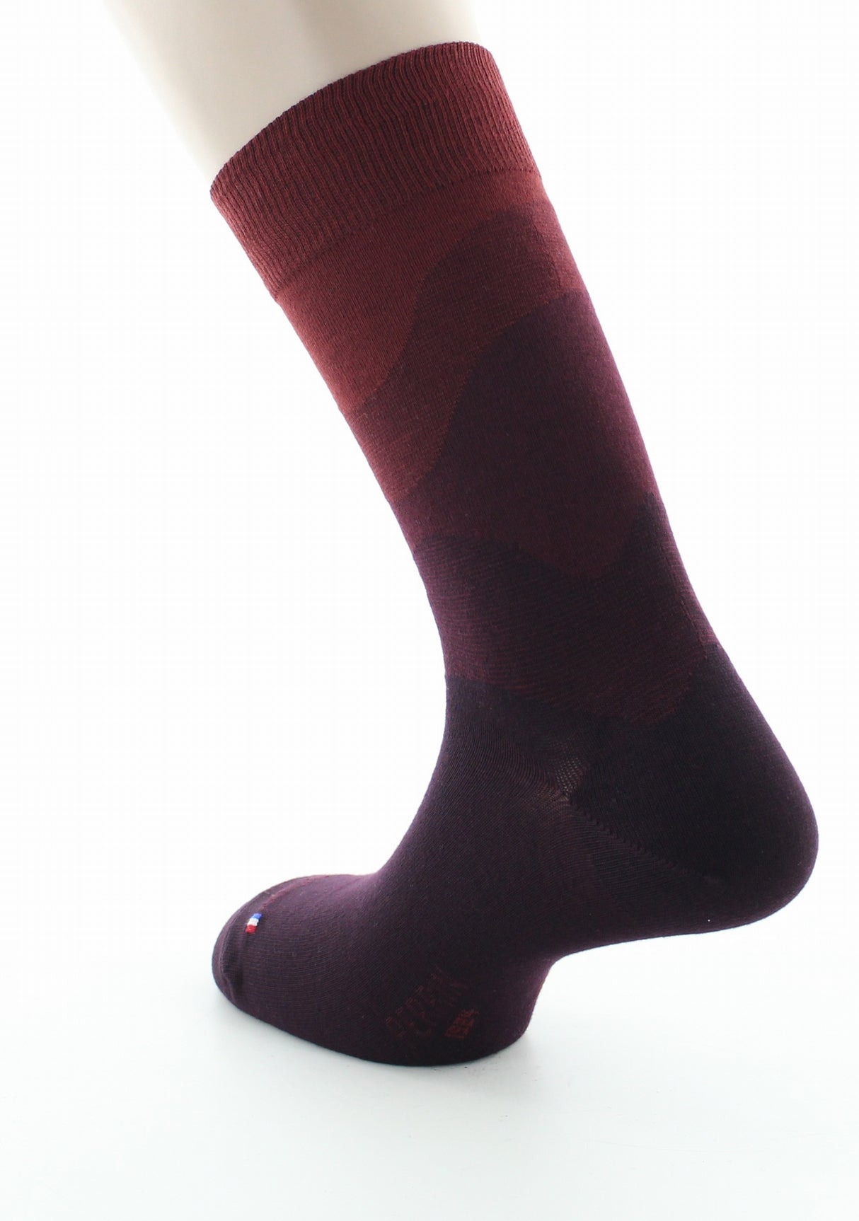 Chaussettes homme coton dégradé de bordeaux BORDEAUX