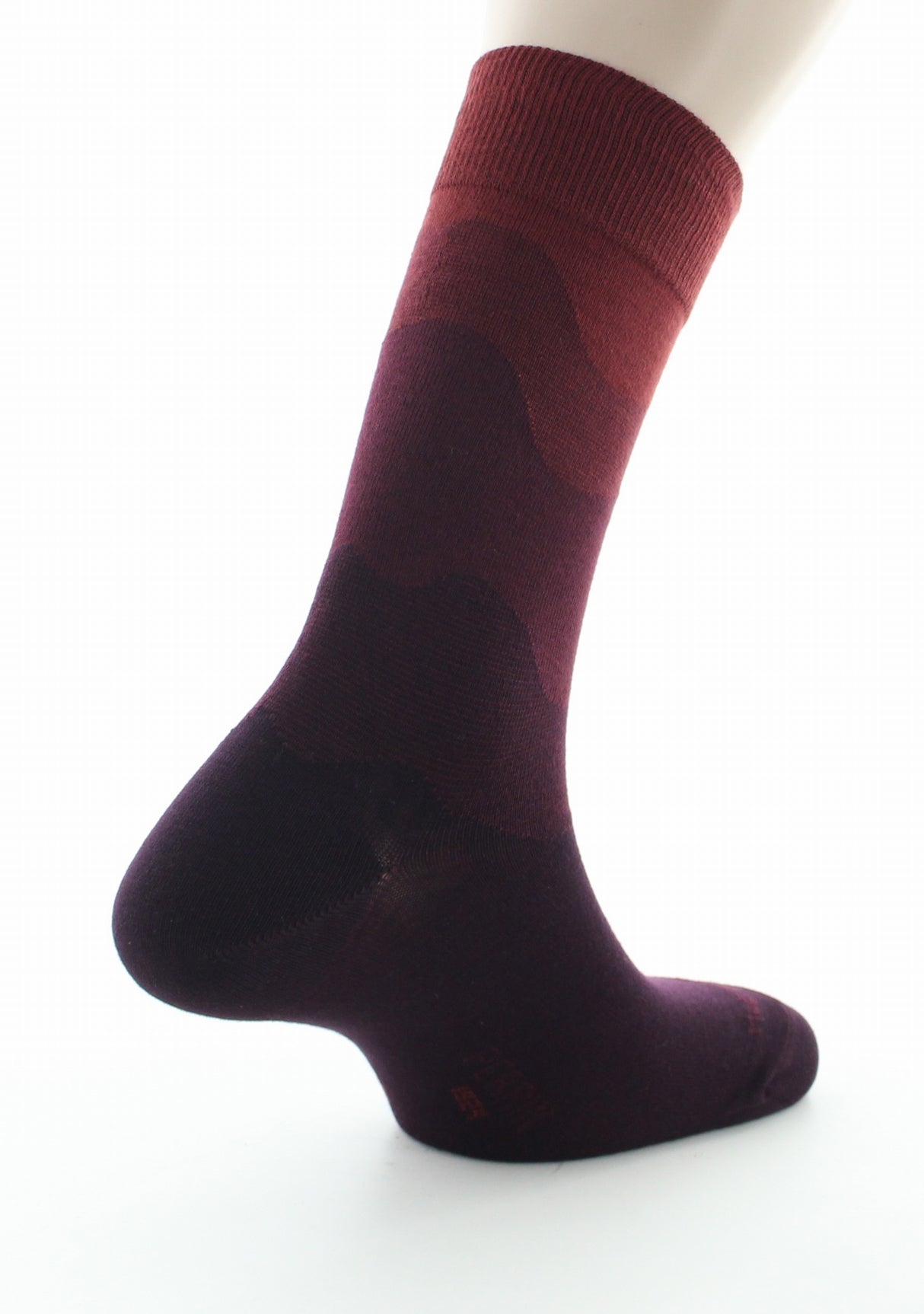 Chaussettes homme coton dégradé de bordeaux BORDEAUX