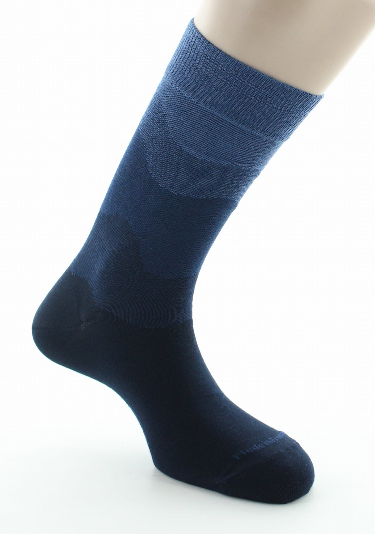 Chaussettes homme coton dégradé de marine MARINE