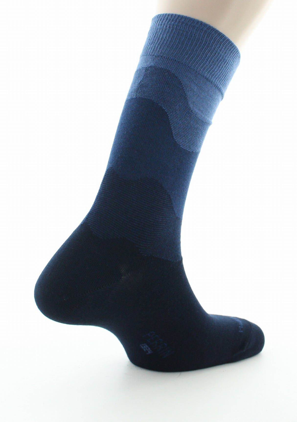 Chaussettes homme coton dégradé de marine MARINE