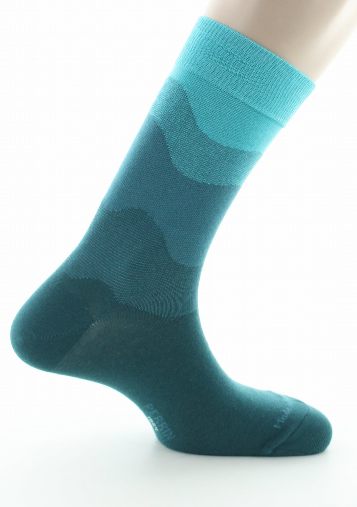 Chaussettes homme coton dégradé de vert VERT