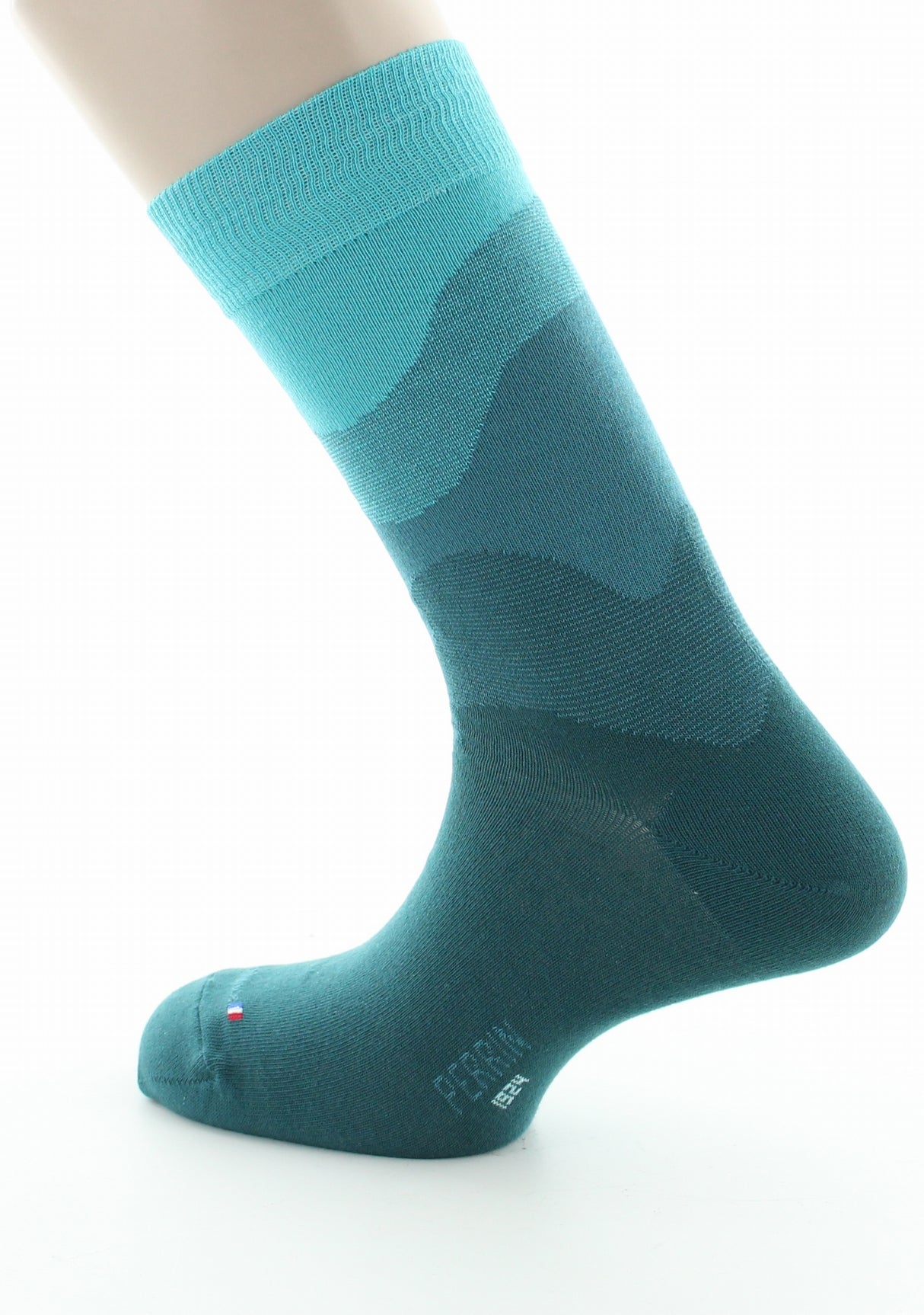 Chaussettes homme coton dégradé de vert VERT