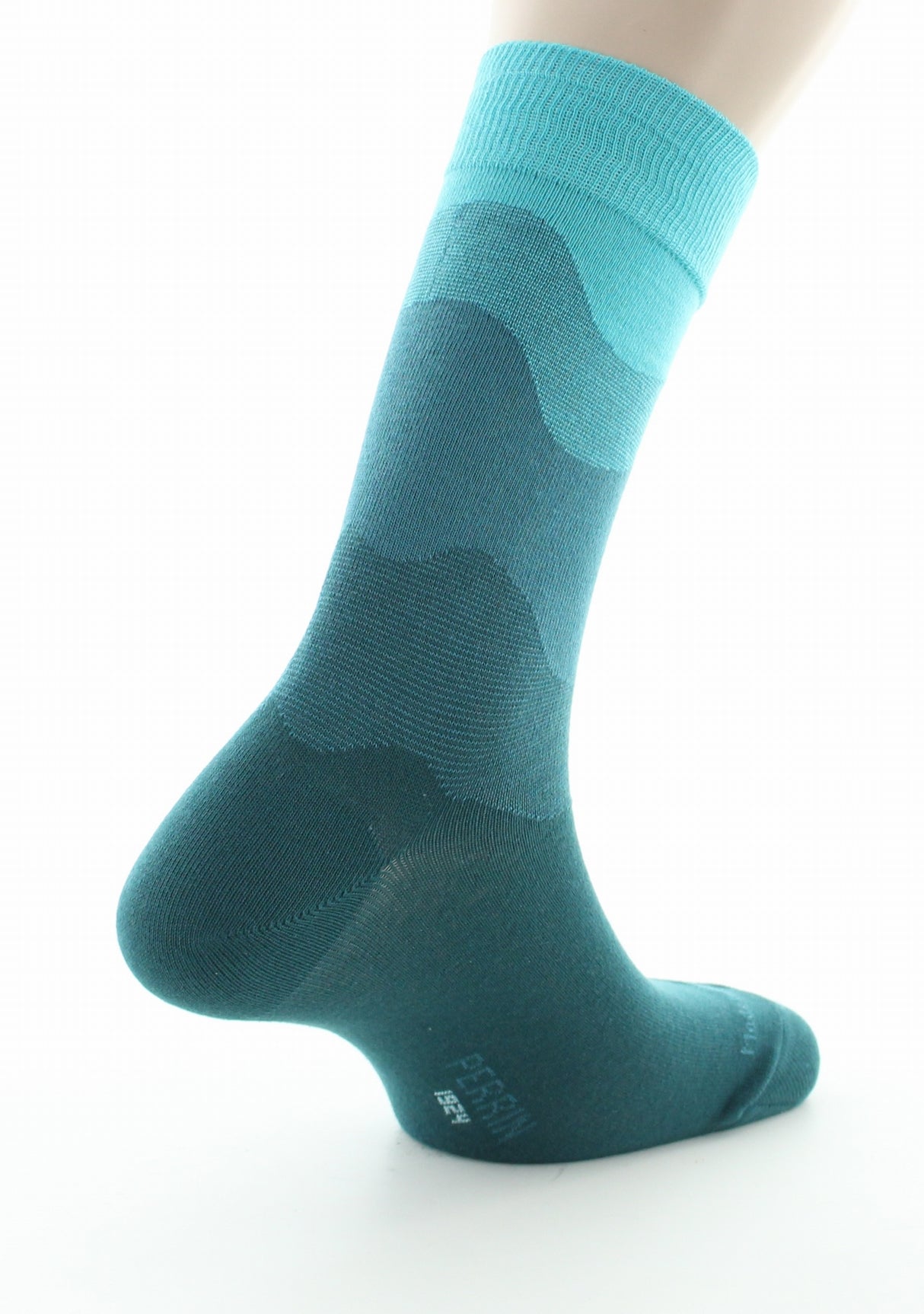 Chaussettes homme coton dégradé de vert VERT