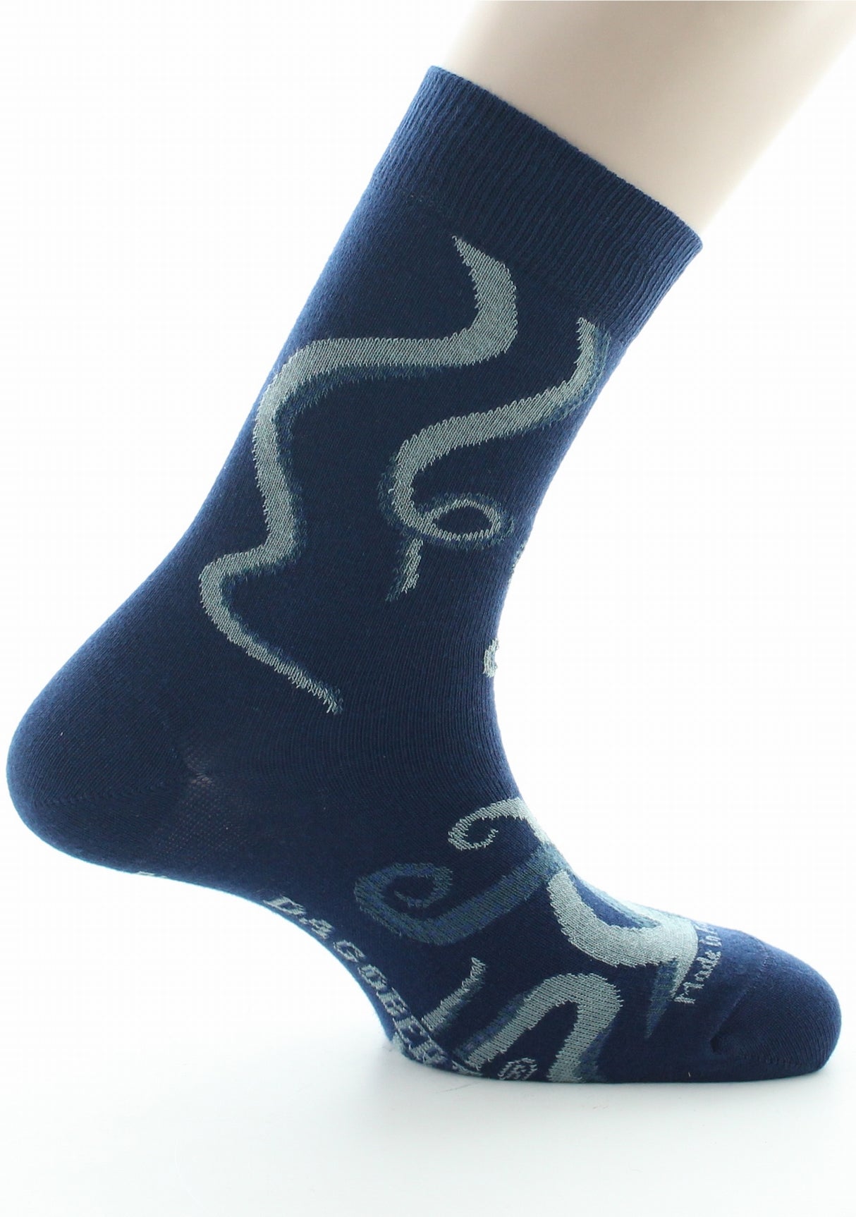 Chaussettes homme coton poulpe marine MARINE