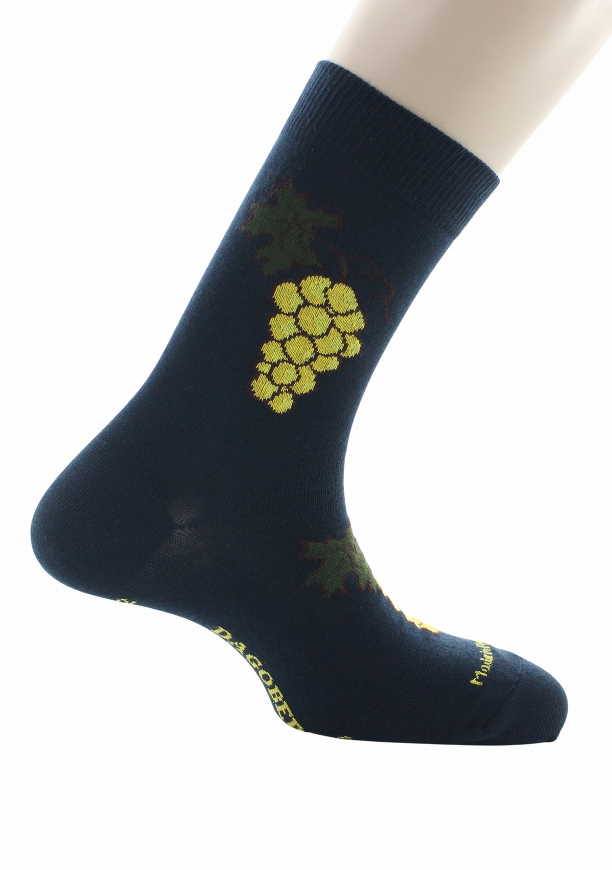 Chaussettes homme Dagobert à l'envers Grappe Raisin Marine MARINE