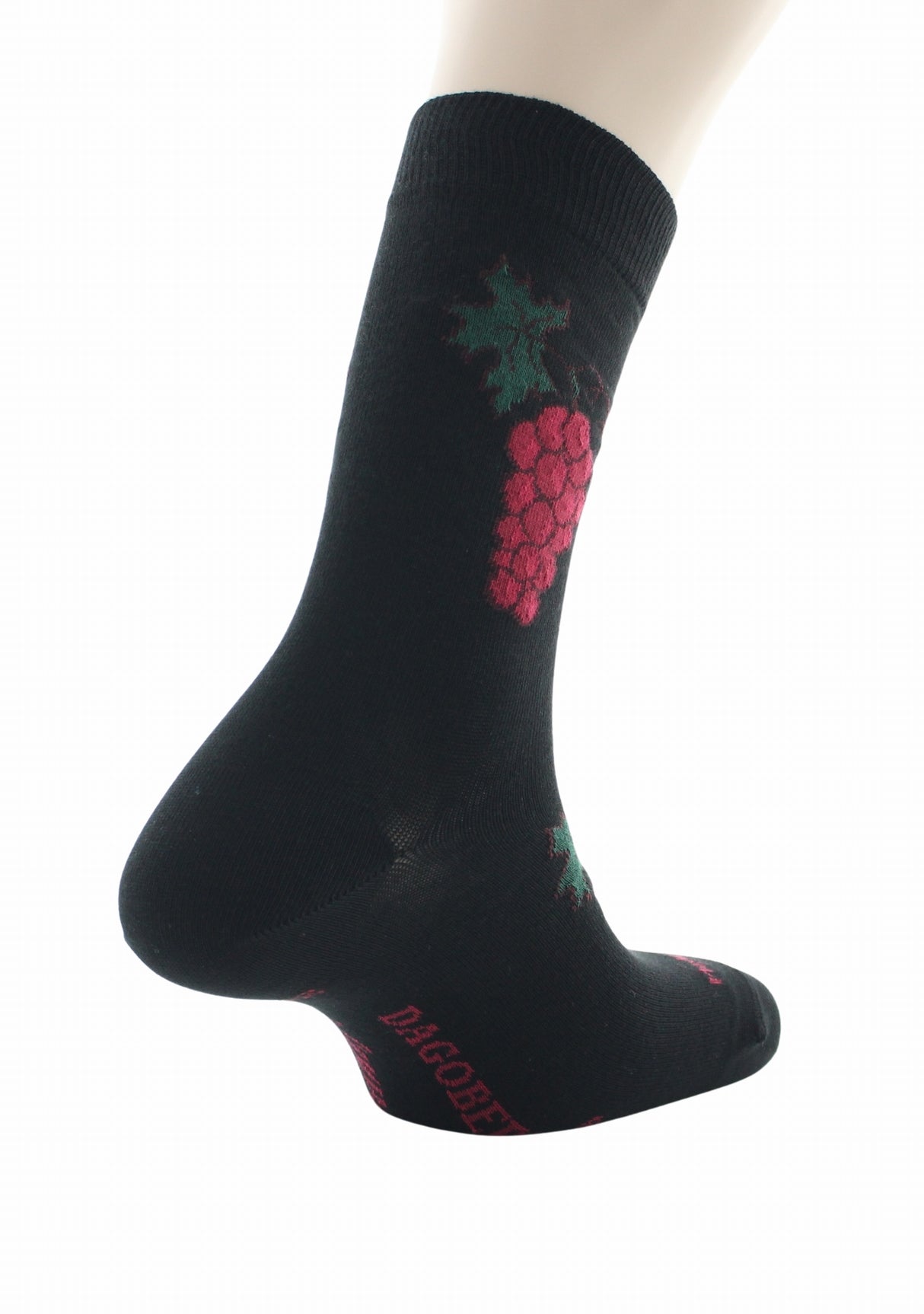 Chaussettes homme Dagobert à l'envers Grappe Raisin Noir NOIR