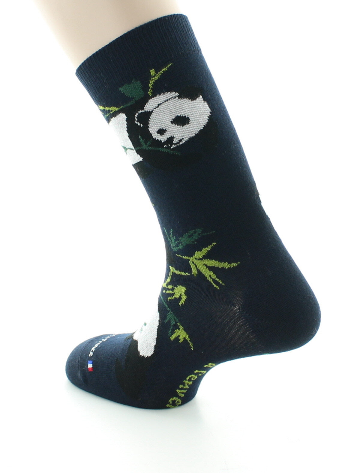 Chaussettes homme en coton Panda Marine MARINE
