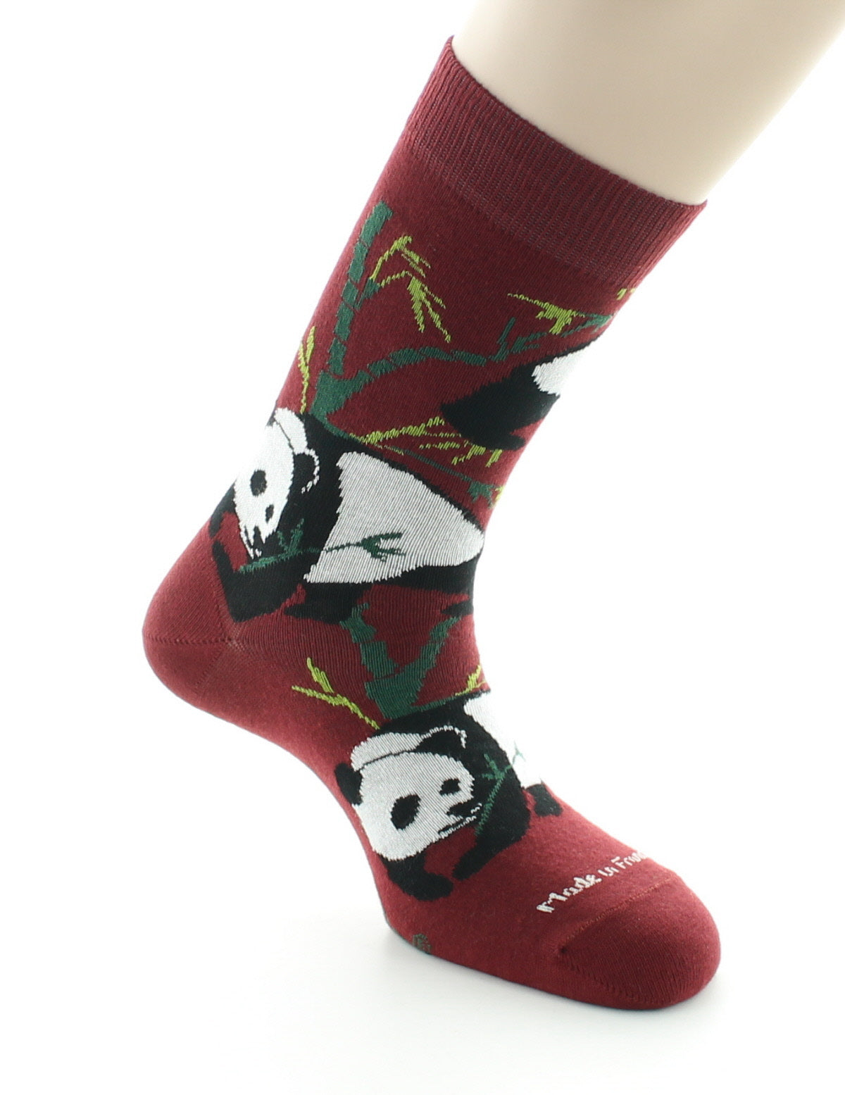 Chaussettes homme en coton Panda Rouille ROUILLE