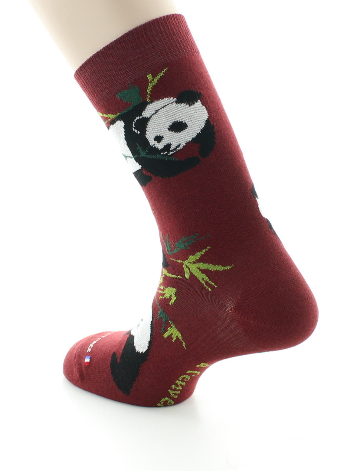 Chaussettes homme en coton Panda Rouille ROUILLE