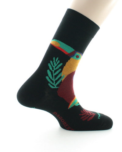 Chaussettes homme en coton Toucan Noir NOIR