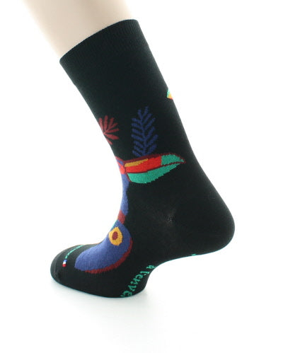 Chaussettes homme en coton Toucan Noir NOIR