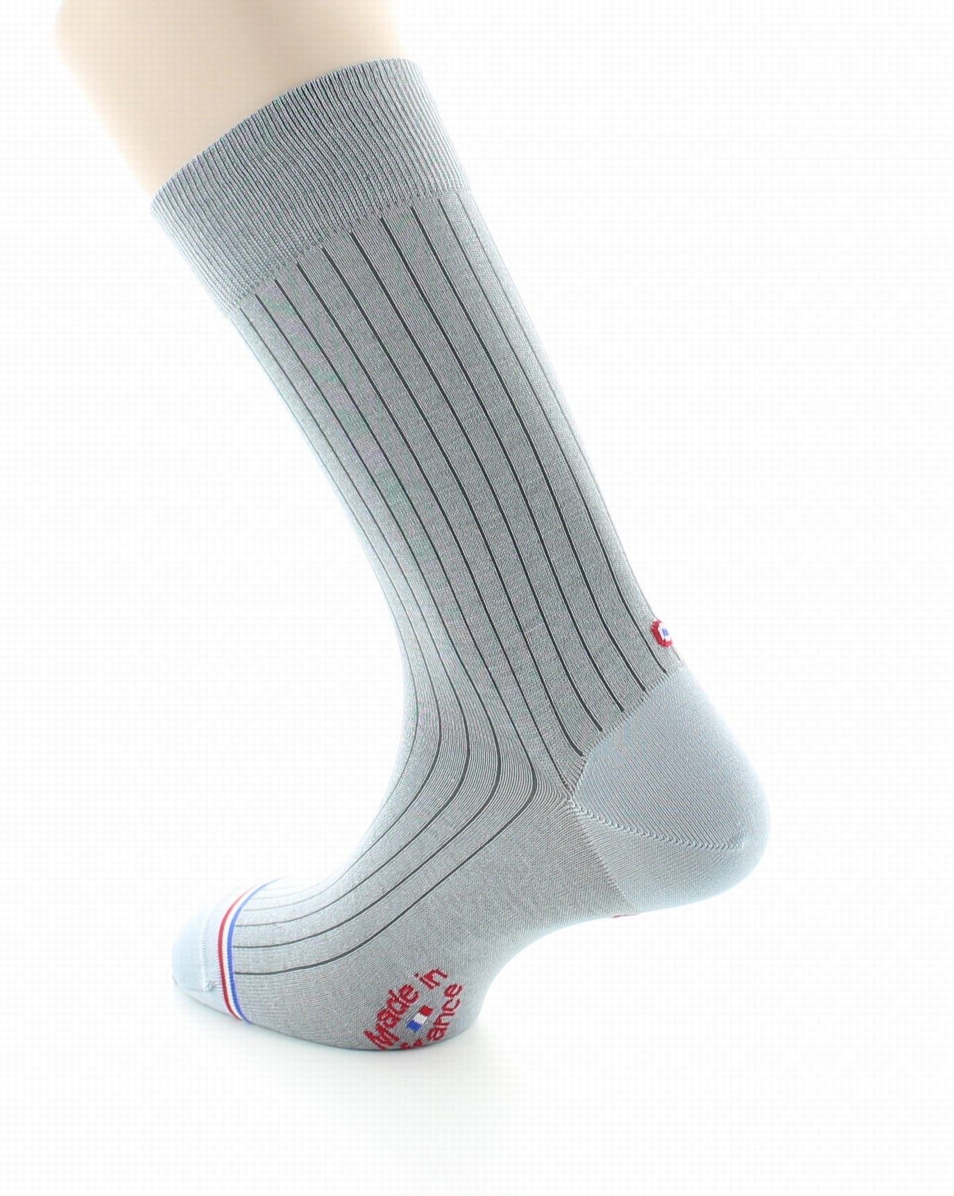 Chaussettes homme en fil d'Écosse Eiffel Gris Clair GRIS CLAIR