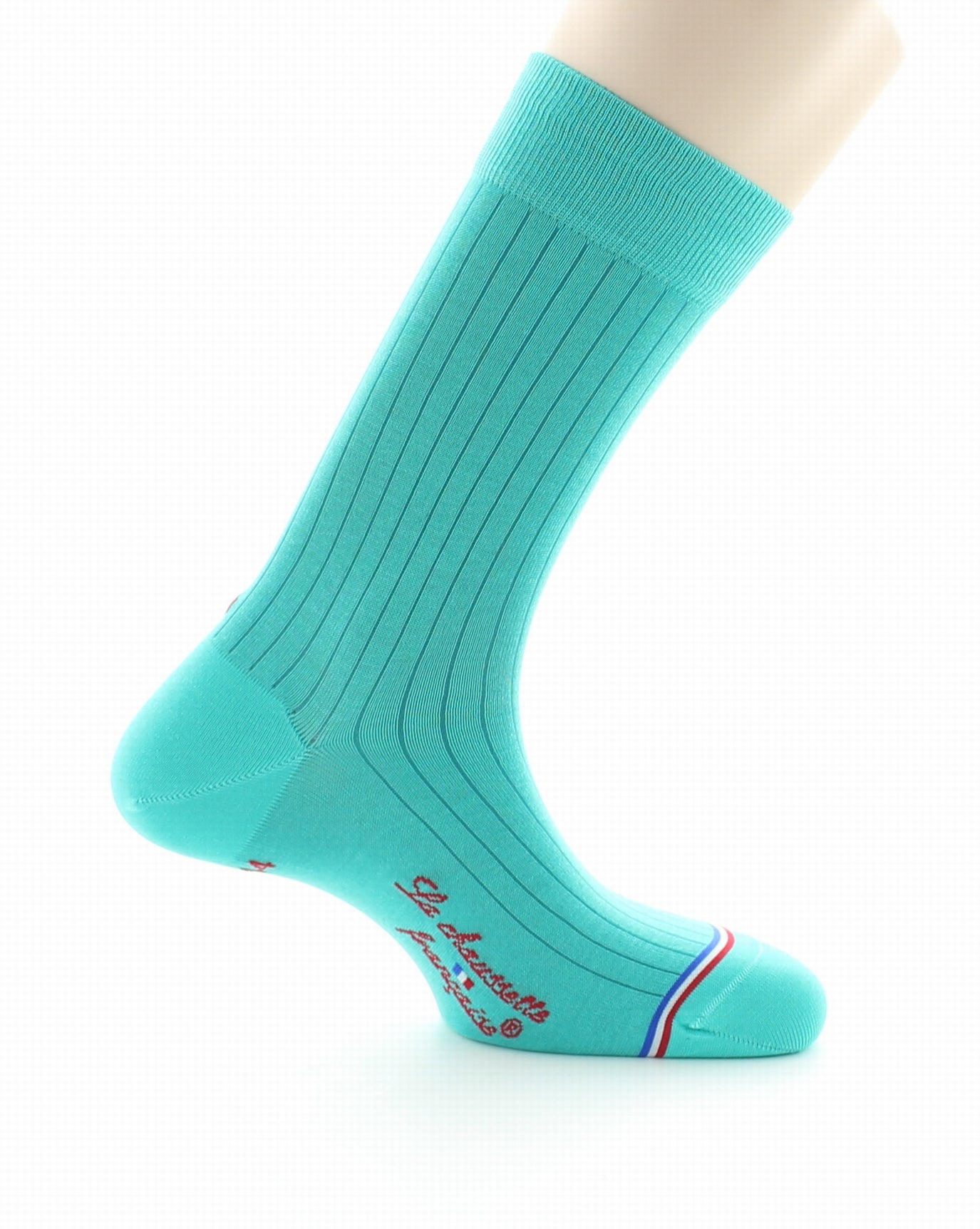 Chaussettes homme en fil d'Écosse Eiffel Turquoise TURQUOISE