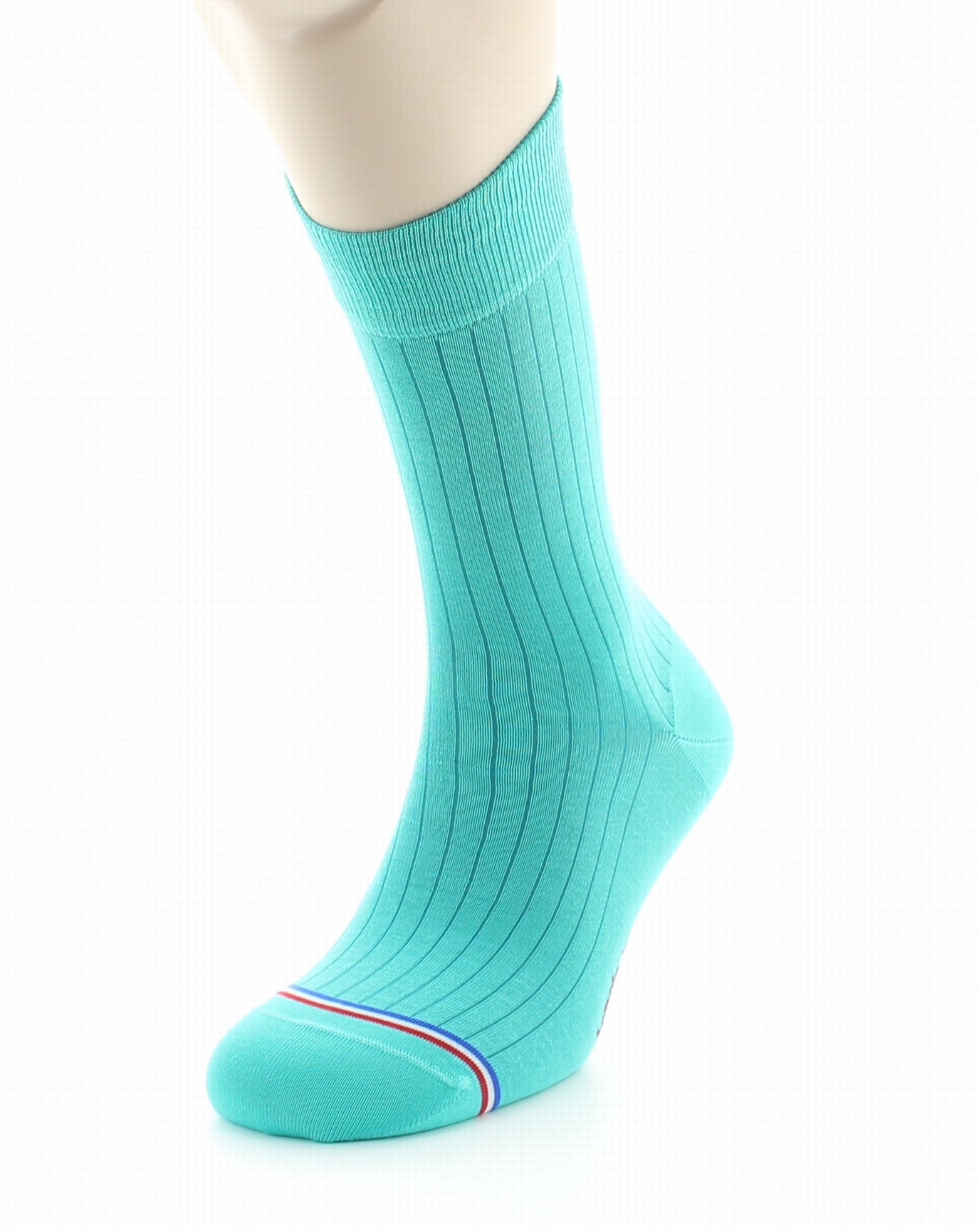 Chaussettes homme en fil d'Écosse Eiffel Turquoise TURQUOISE