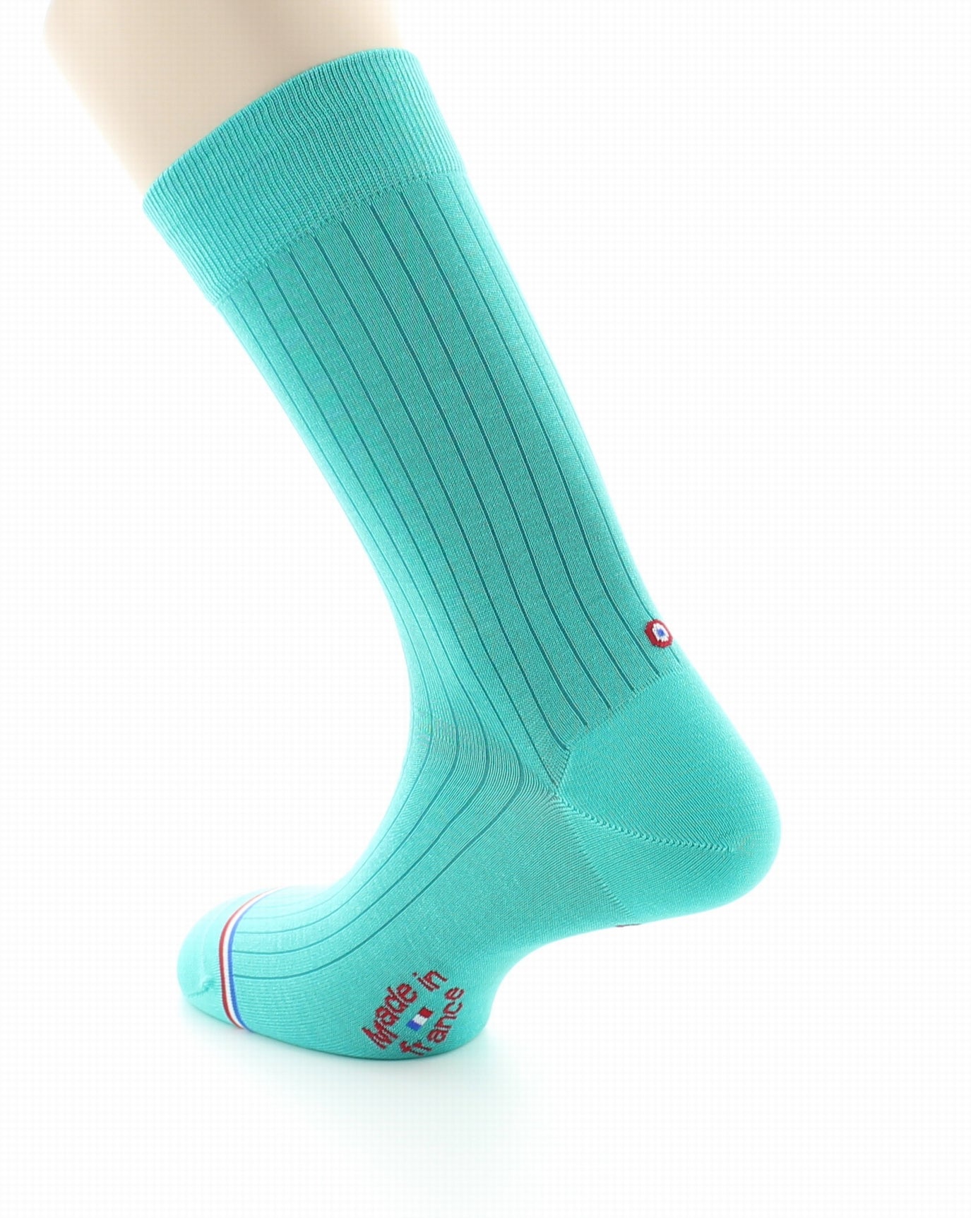 Chaussettes homme en fil d'Écosse Eiffel Turquoise TURQUOISE
