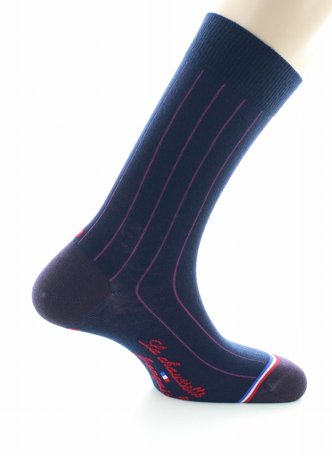 Chaussettes homme en laine et cachemire Concorde Marine MARINE