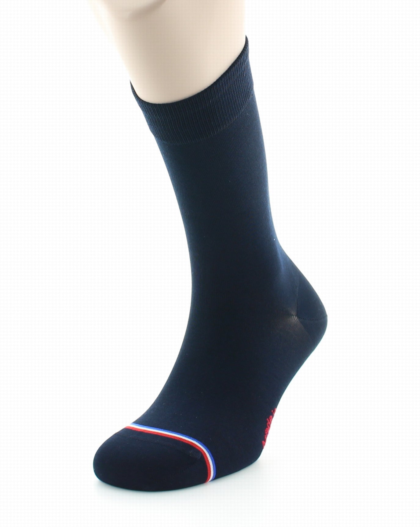 Chaussettes homme en soie Elysée Marine MARINE