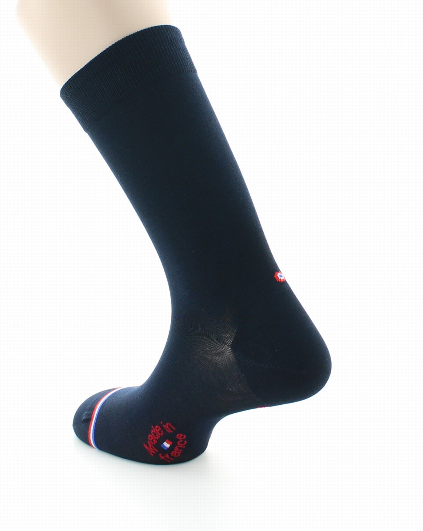 Chaussettes homme en soie Elysée Marine MARINE