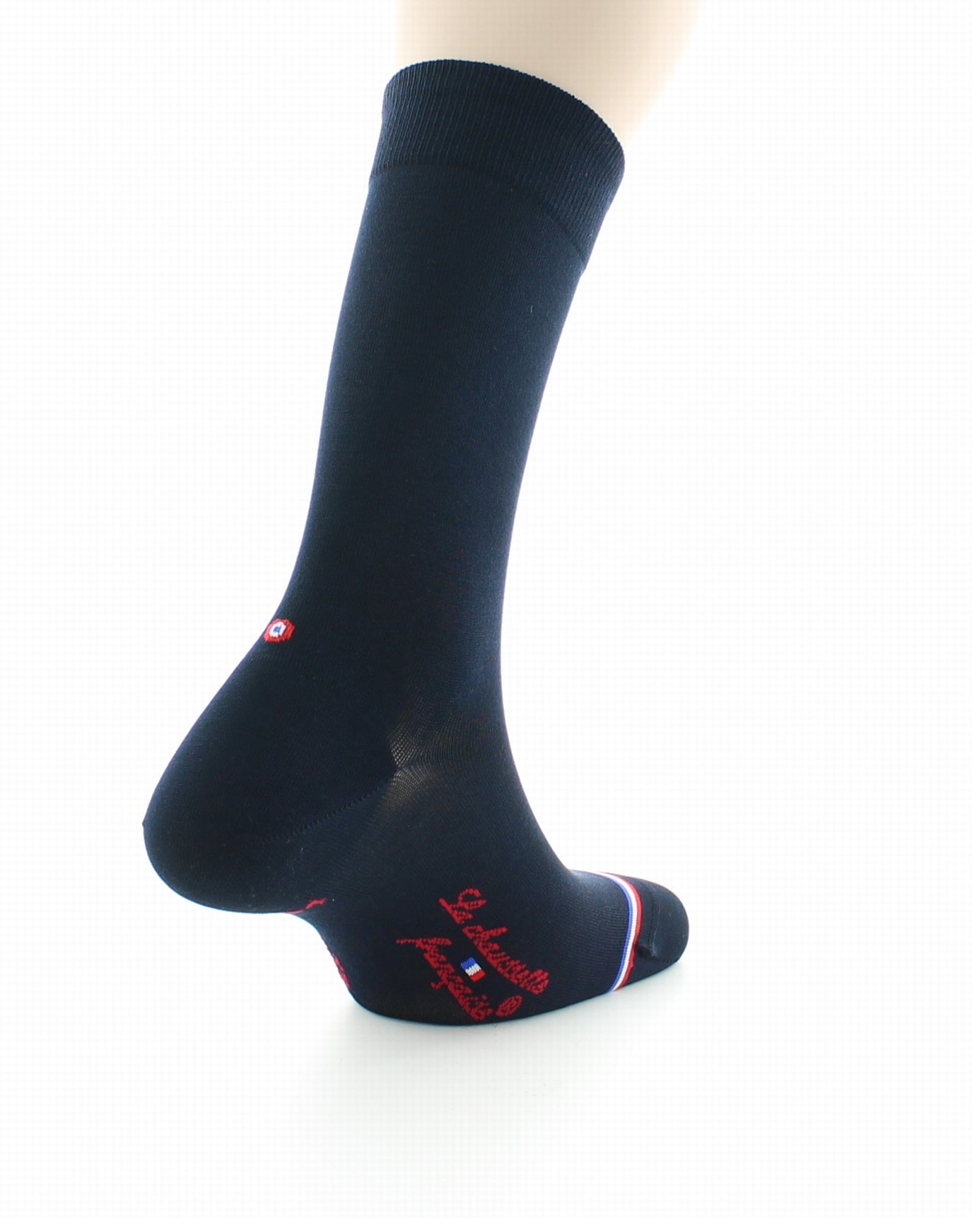 Chaussettes homme en soie Elysée Marine MARINE