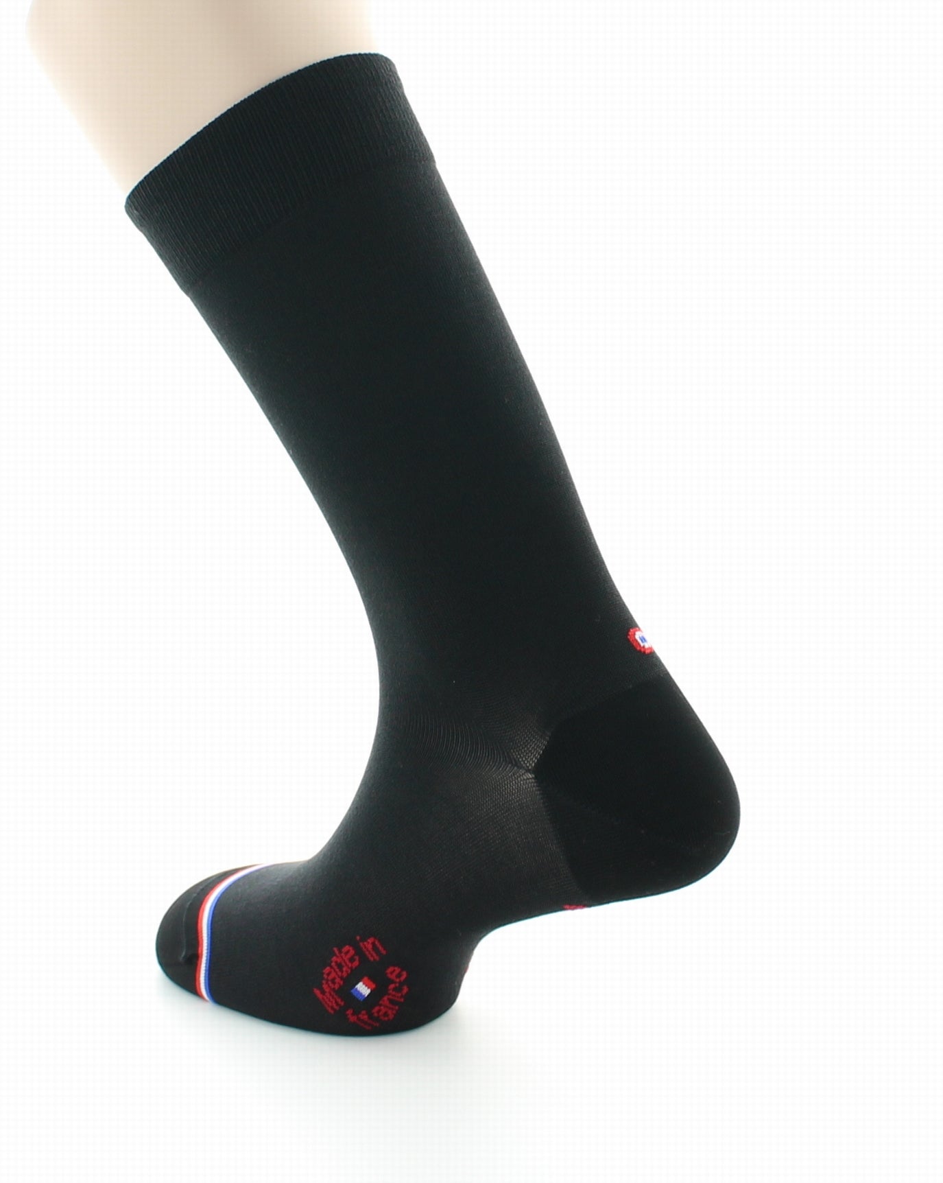 Chaussettes homme en soie Elysée Noir NOIR