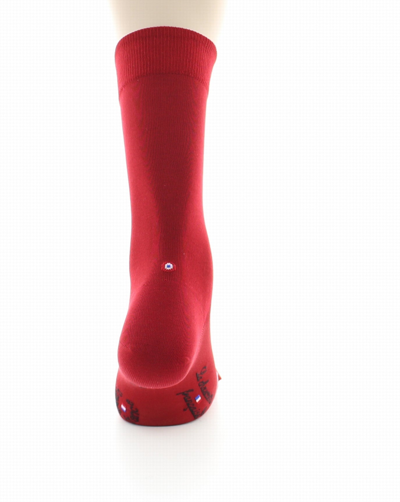Chaussettes homme en soie Elysée Rouge ROUGE