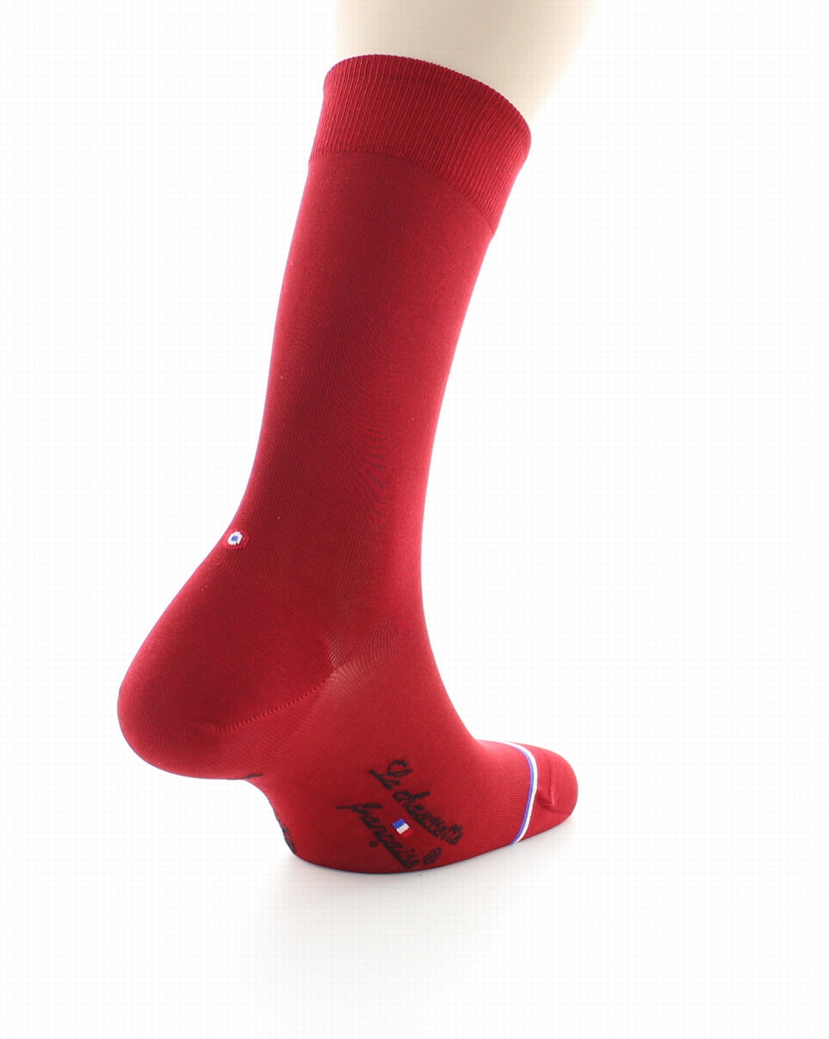 Chaussettes homme en soie Elysée Rouge ROUGE