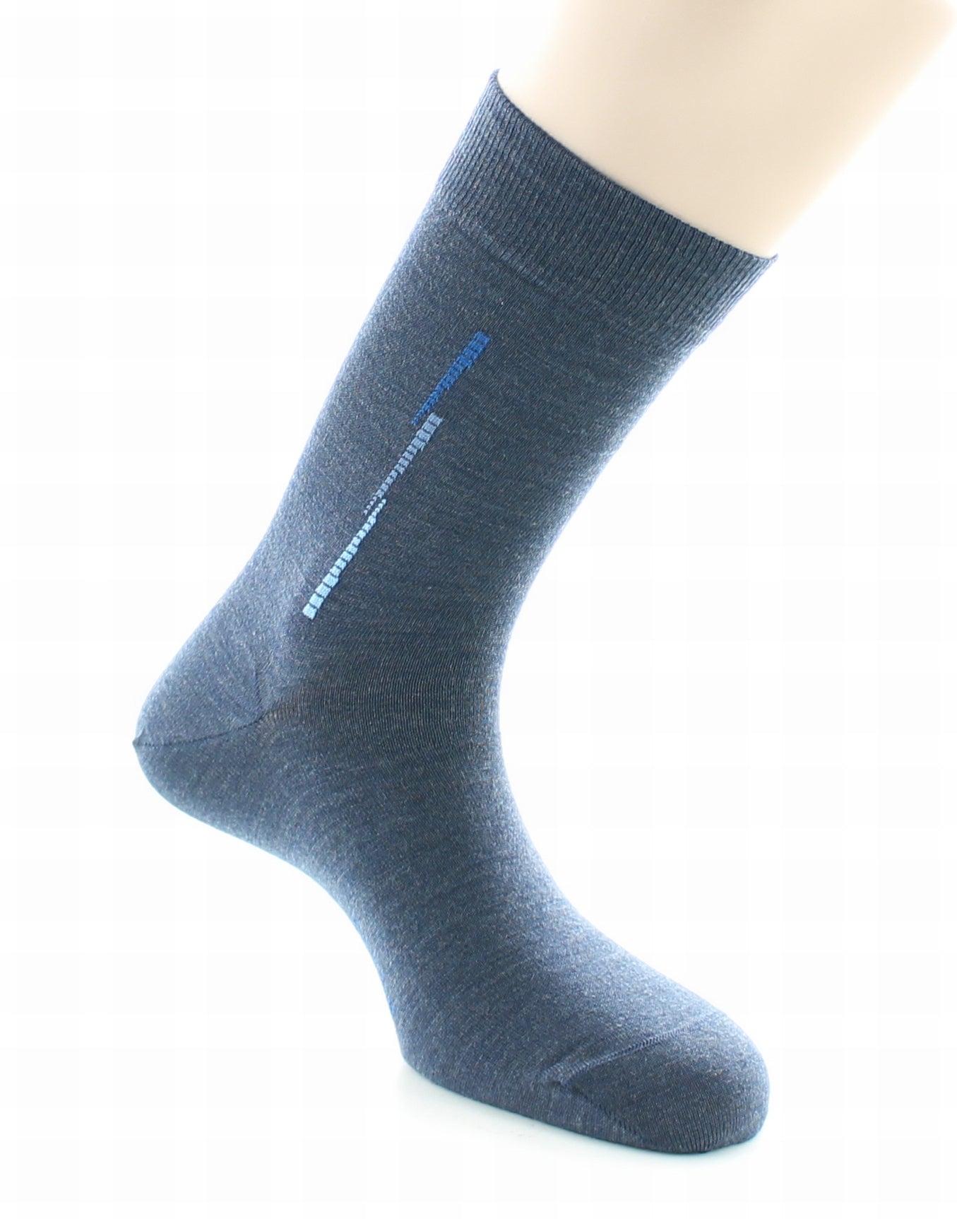 Chaussettes homme fantaisie baguette en laine peignée AIR FORCE