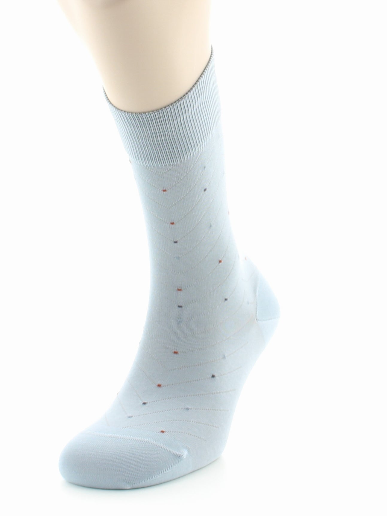Chaussettes homme fantaisie en coton fil d'Écosse supérieur GRIS CLAIR