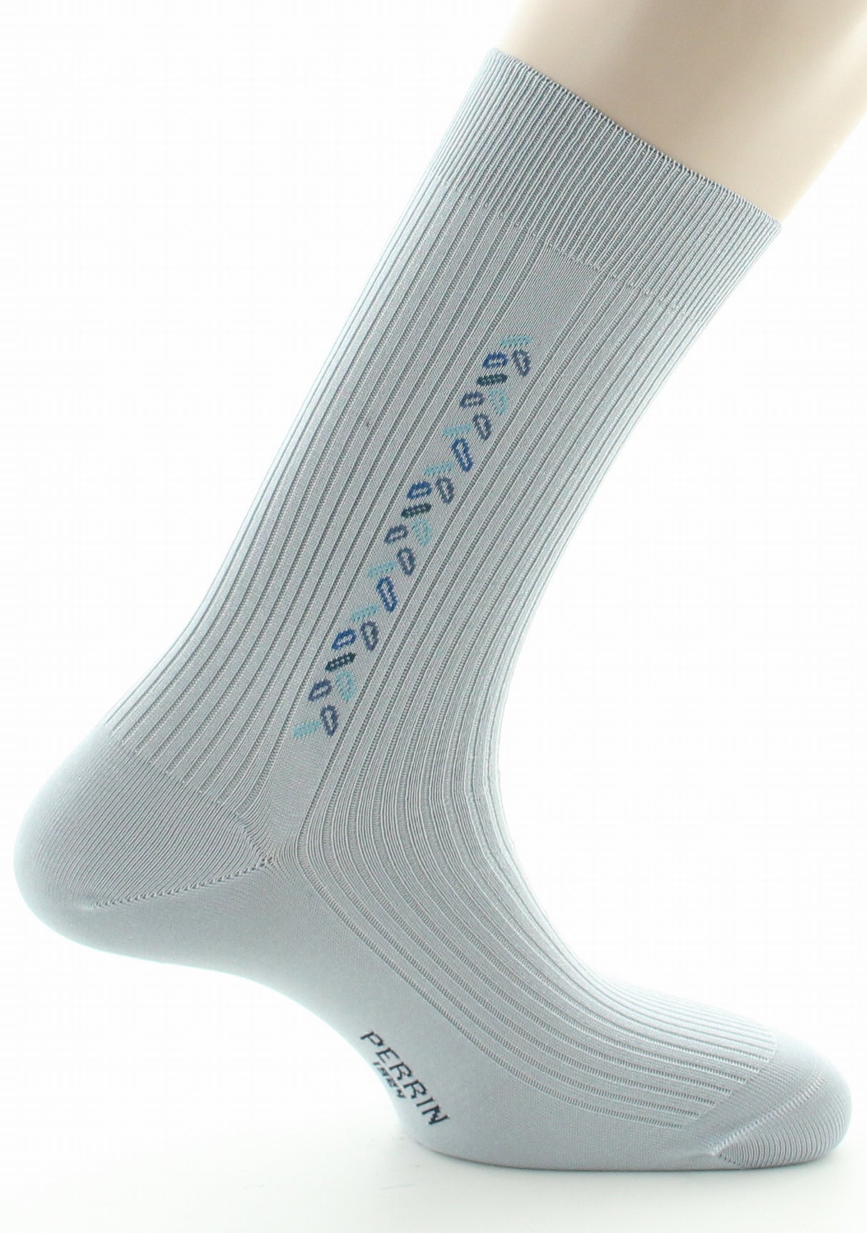 Chaussettes homme fil d'Ecosse sans élastique gris clair GRIS CLAIR