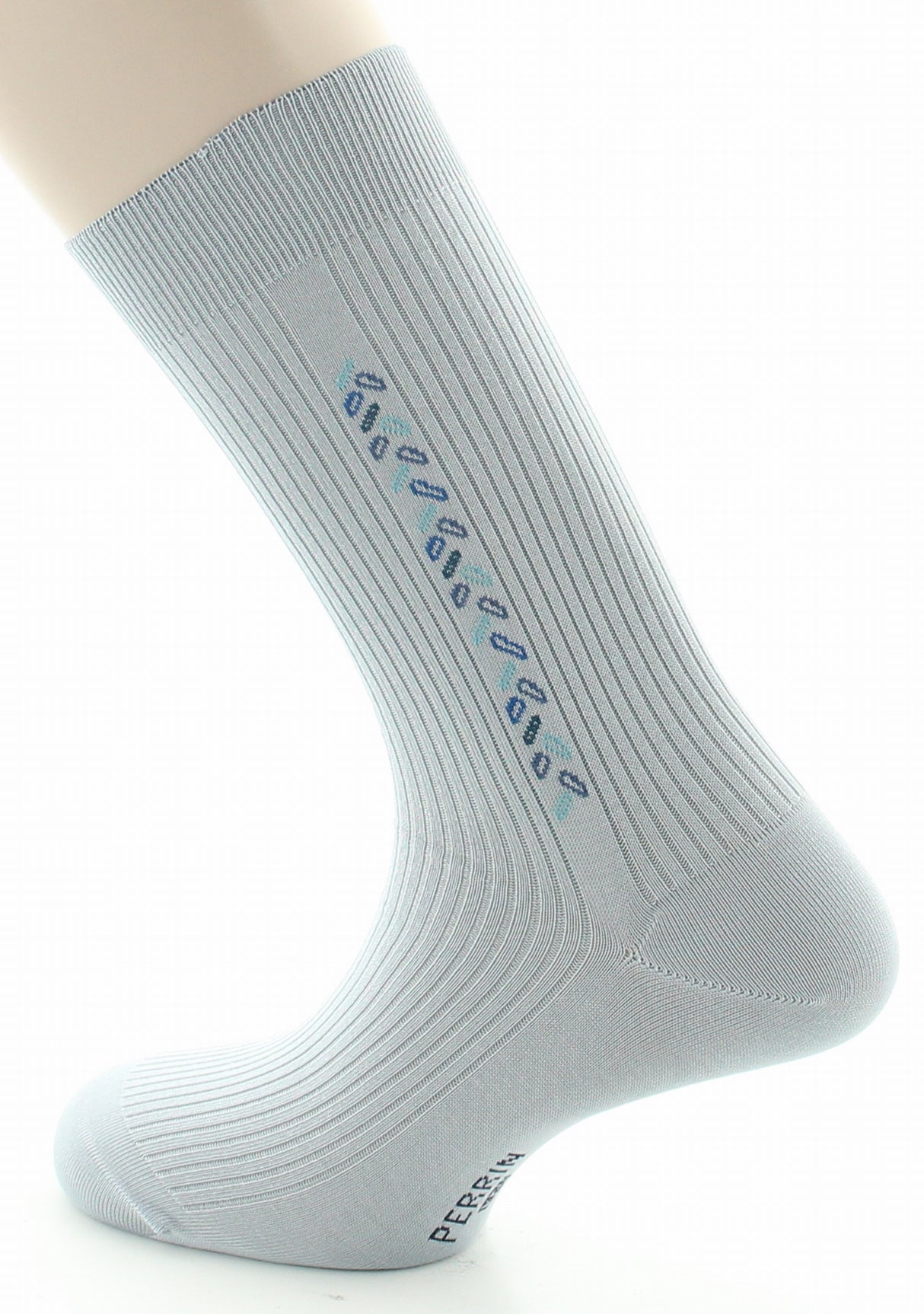 Chaussettes homme fil d'Ecosse sans élastique gris clair GRIS CLAIR