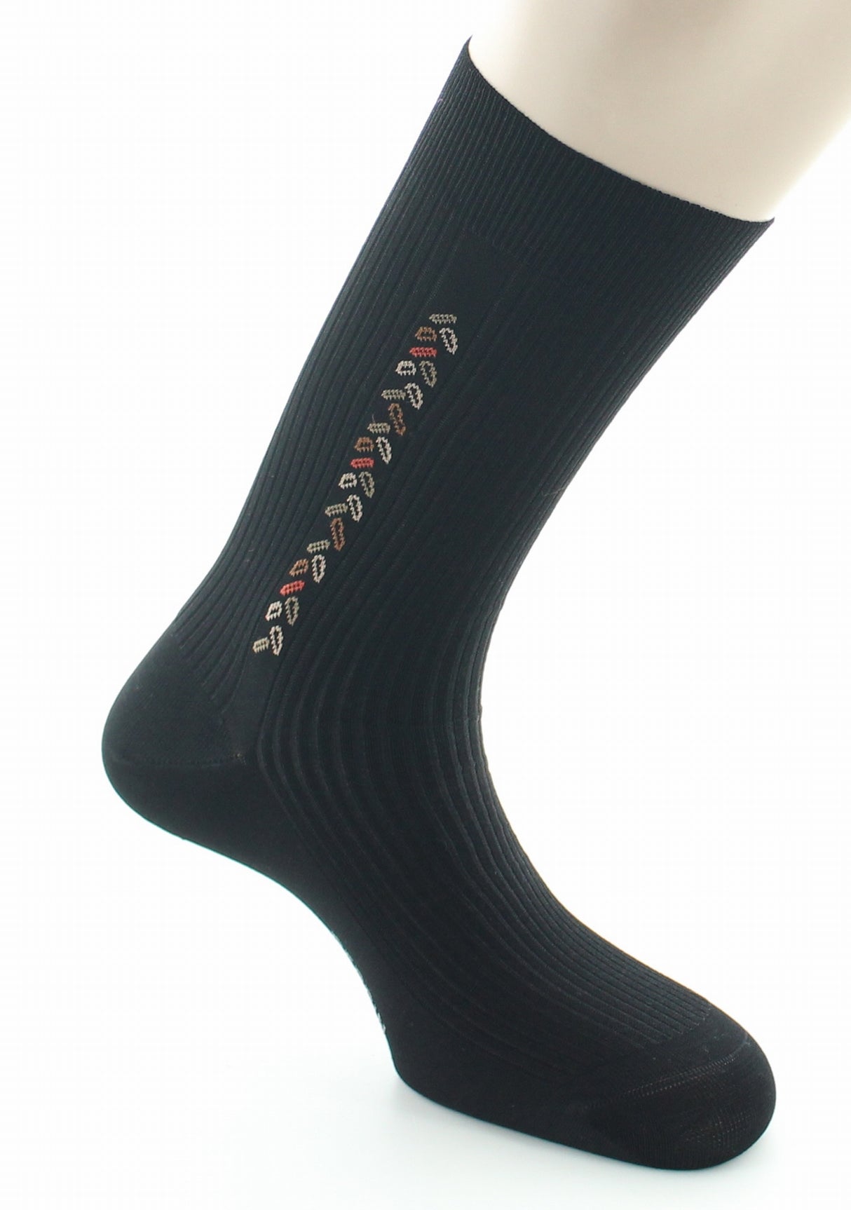 Chaussettes homme fil d'Ecosse sans élastique noir NOIR