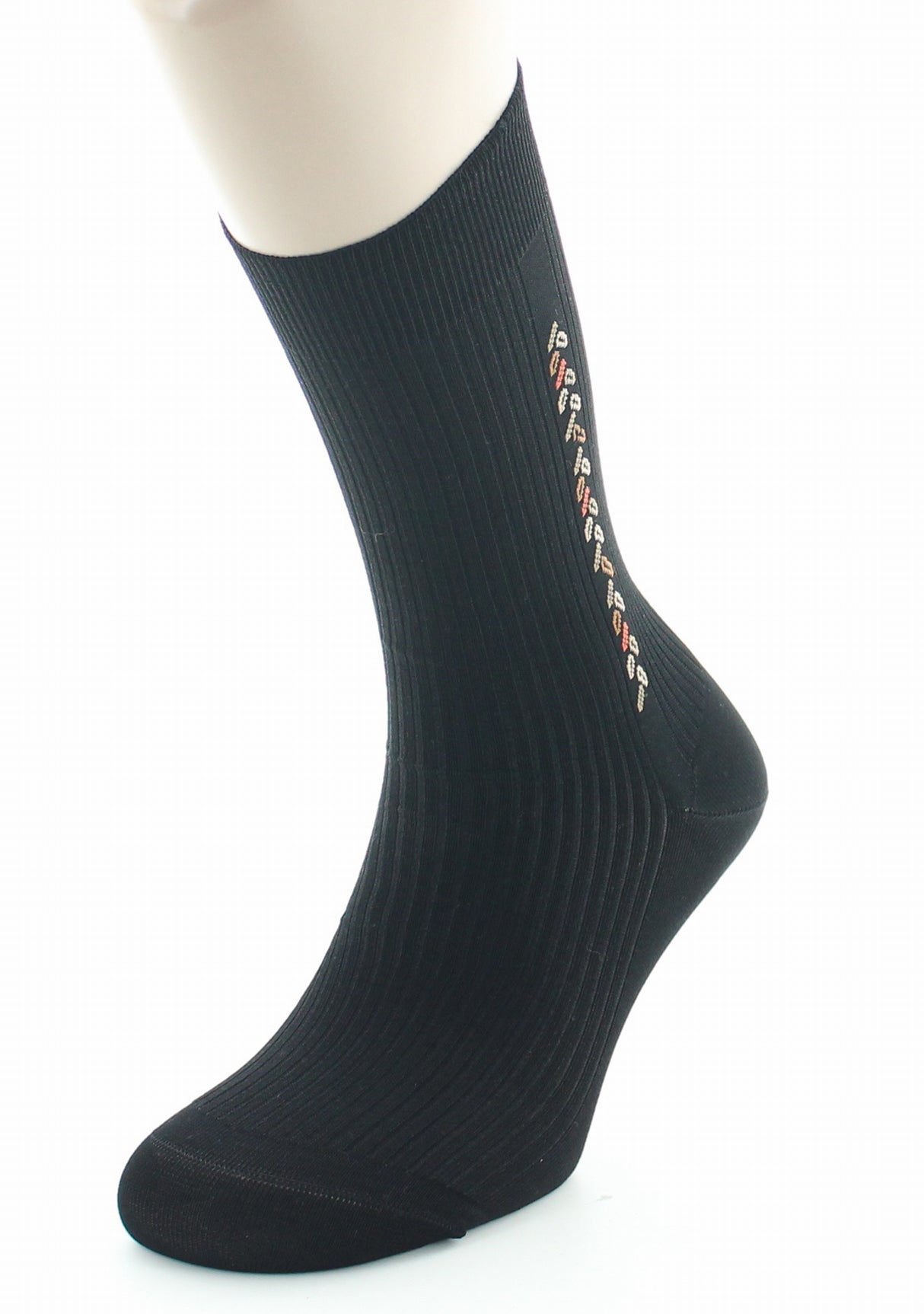 Chaussettes homme fil d'Ecosse sans élastique noir NOIR