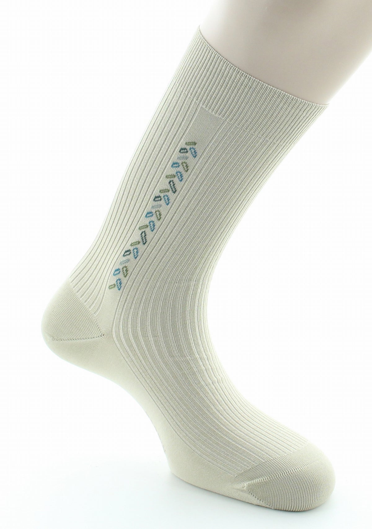 Chaussettes homme fil d'Ecosse sans élastique tilleul TILLEUL