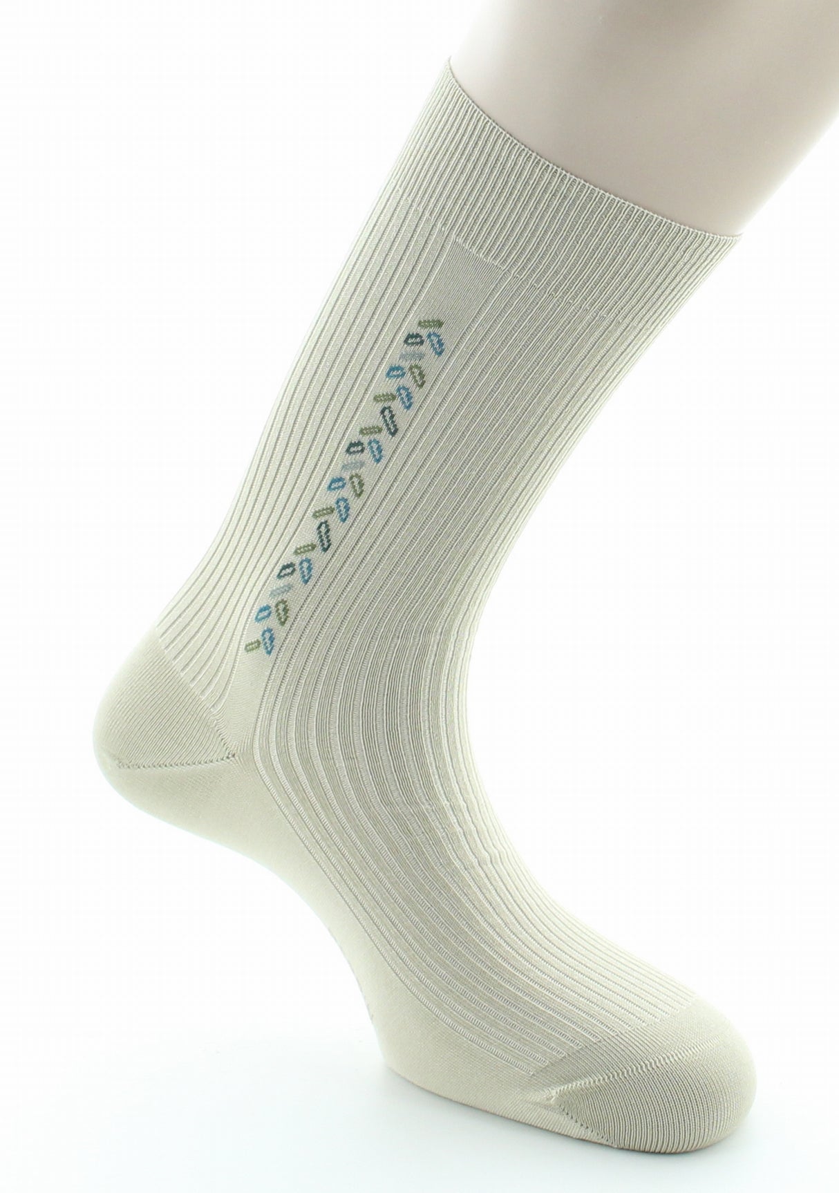 Chaussettes homme fil d'Ecosse sans élastique tilleul TILLEUL