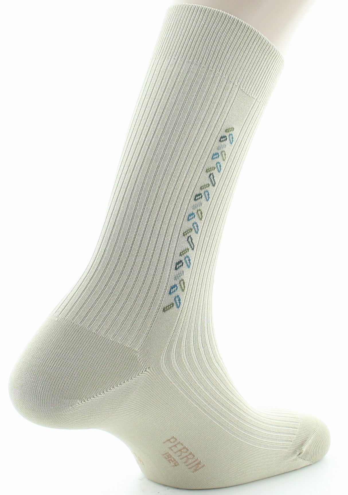 Chaussettes homme fil d'Ecosse sans élastique tilleul TILLEUL