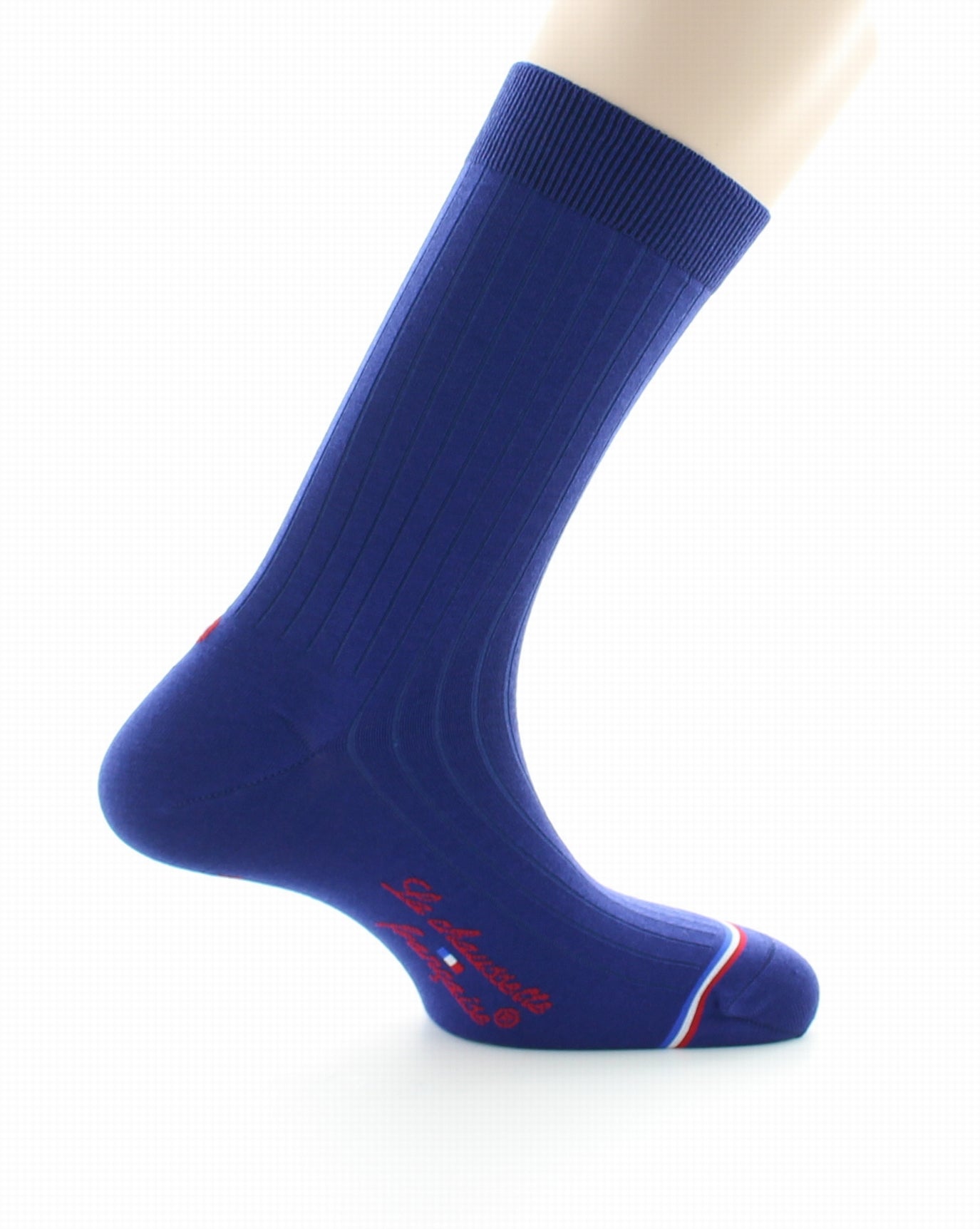 Chaussettes homme Luxembourg en laine et soie Bleu royal BLEU ROYAL