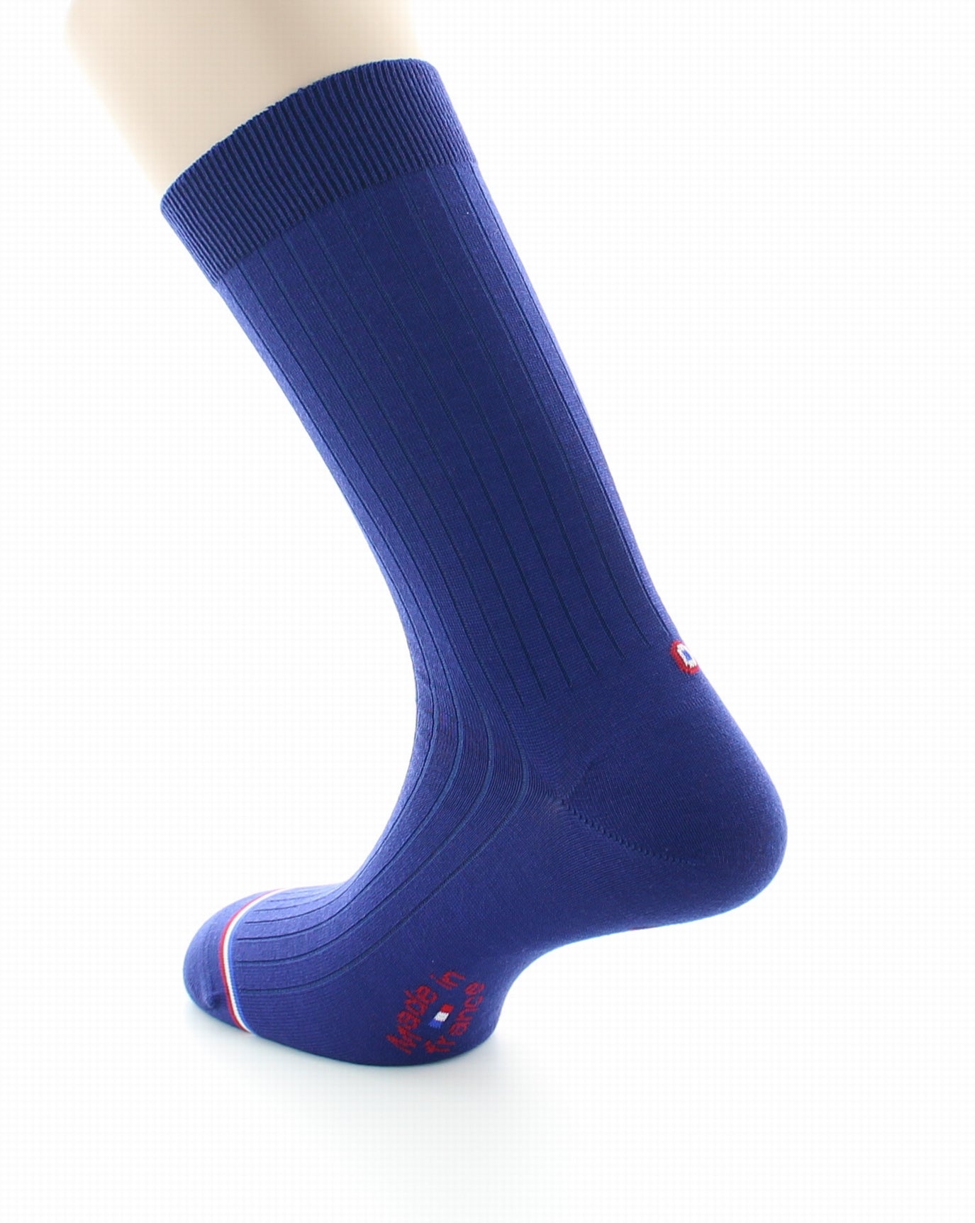 Chaussettes homme Luxembourg en laine et soie Bleu royal BLEU ROYAL