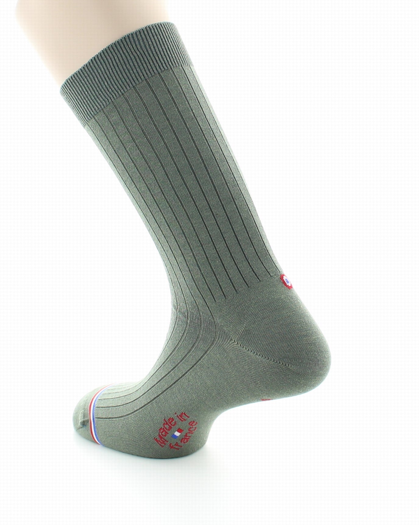 Chaussettes homme Luxembourg en laine et soie Lichen LICHEN