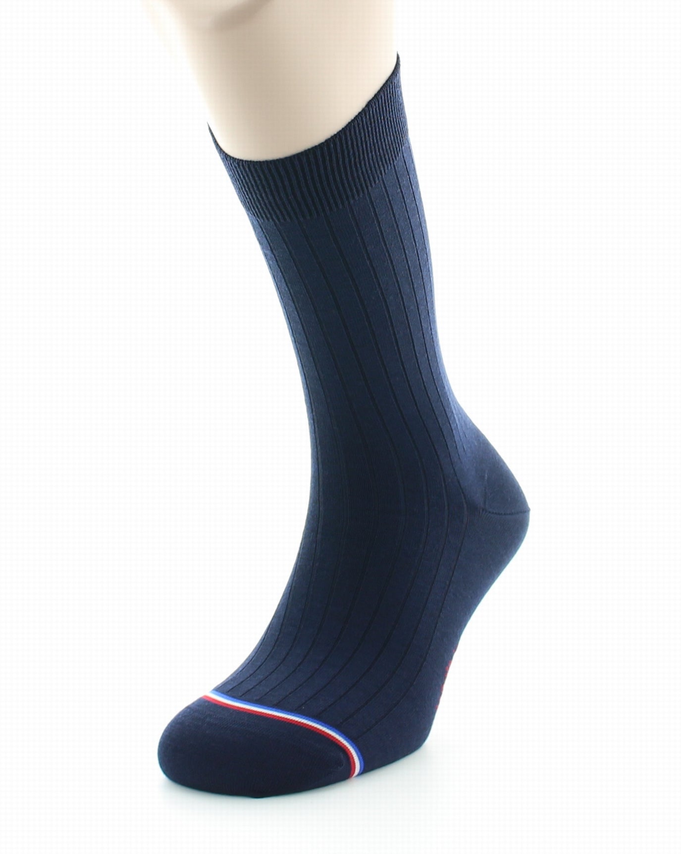 Chaussettes homme Luxembourg en laine et soie Marine MARINE