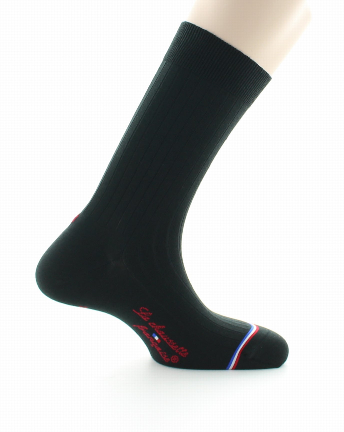 Chaussettes homme Luxembourg en laine et soie Noir NOIR