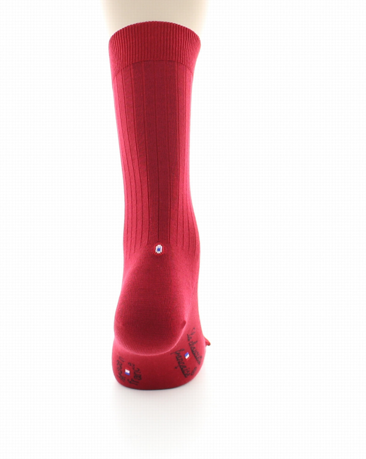 Chaussettes homme Luxembourg en laine et soie Rouge ROUGE