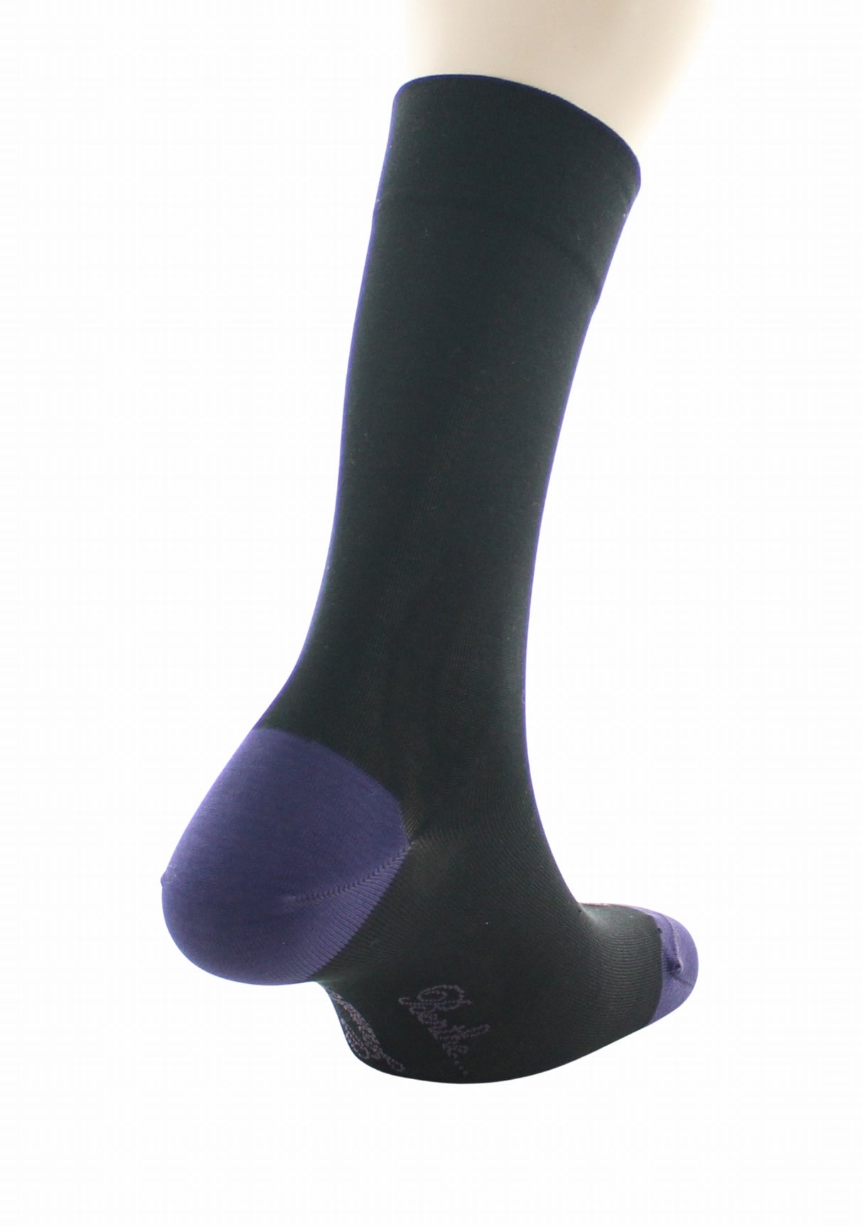 Chaussettes homme soie naturelle Berthe Noir/Vatican NOIR