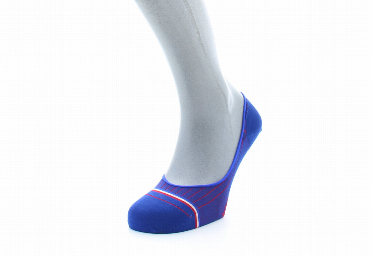 Chaussettes invisibles homme Georges V en fil d'Écosse supérieur Bleu royal BLEU ROYAL