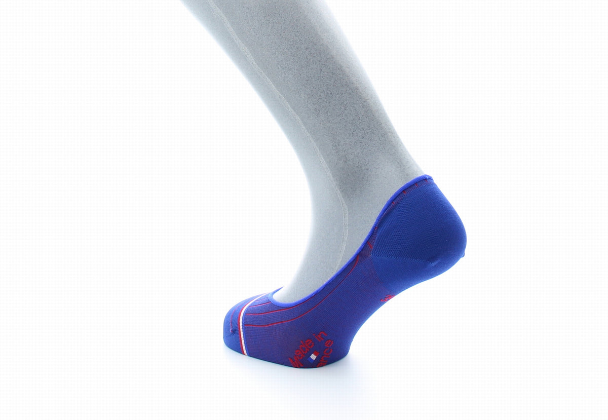 Chaussettes invisibles homme Georges V en fil d'Écosse supérieur Bleu royal BLEU ROYAL