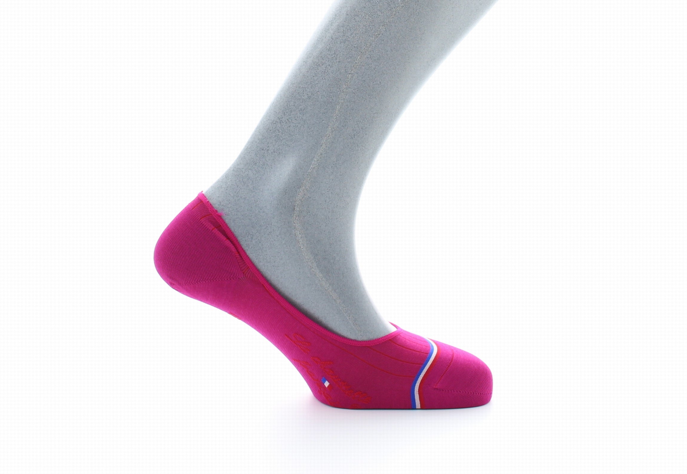 Chaussettes invisibles homme Georges V en fil d'Écosse supérieur Fushia FUSHIA