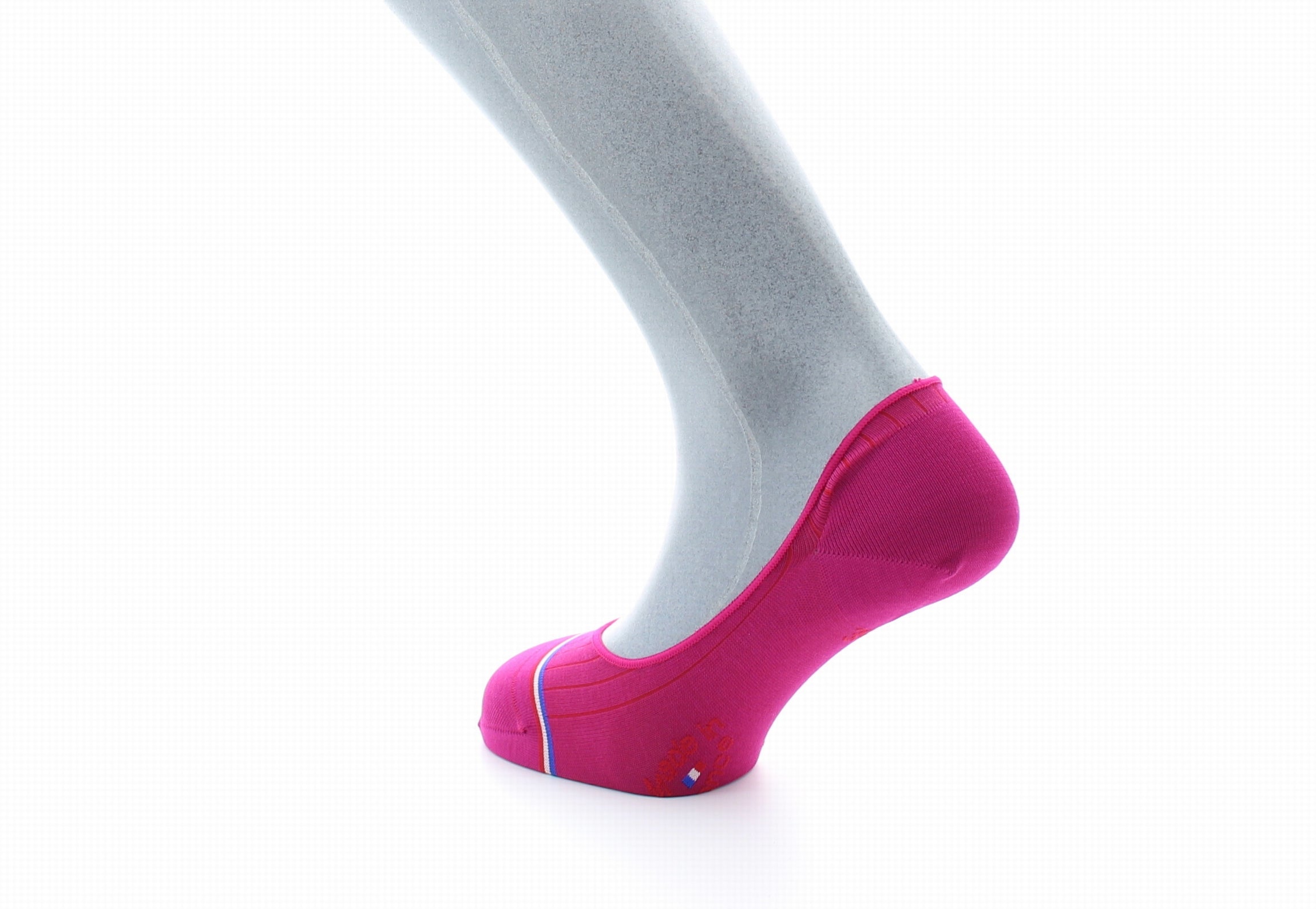 Chaussettes invisibles homme Georges V en fil d'Écosse supérieur Fushia FUSHIA