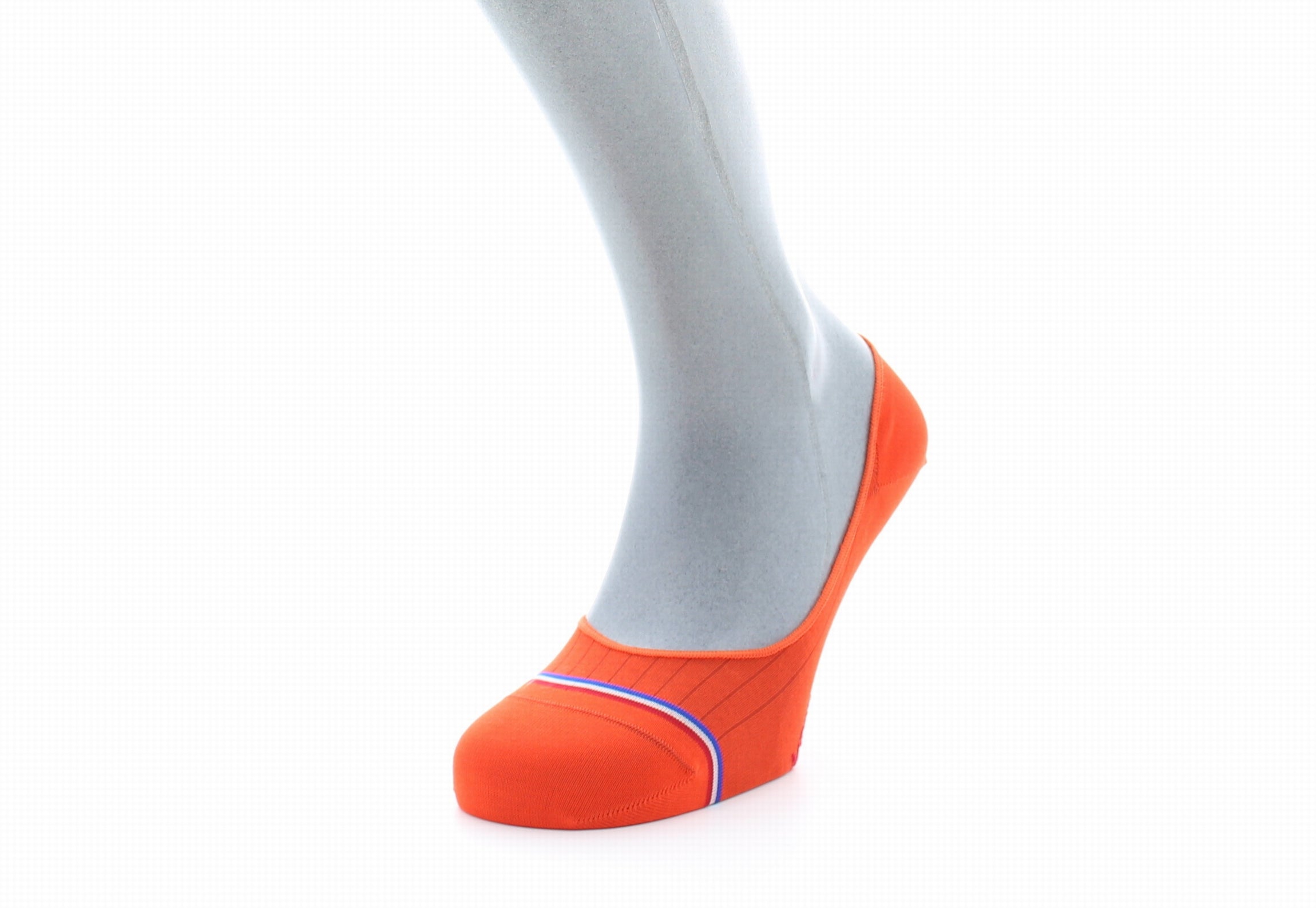 Chaussettes invisibles homme Georges V en fil d'Écosse supérieur Orange ORANGE