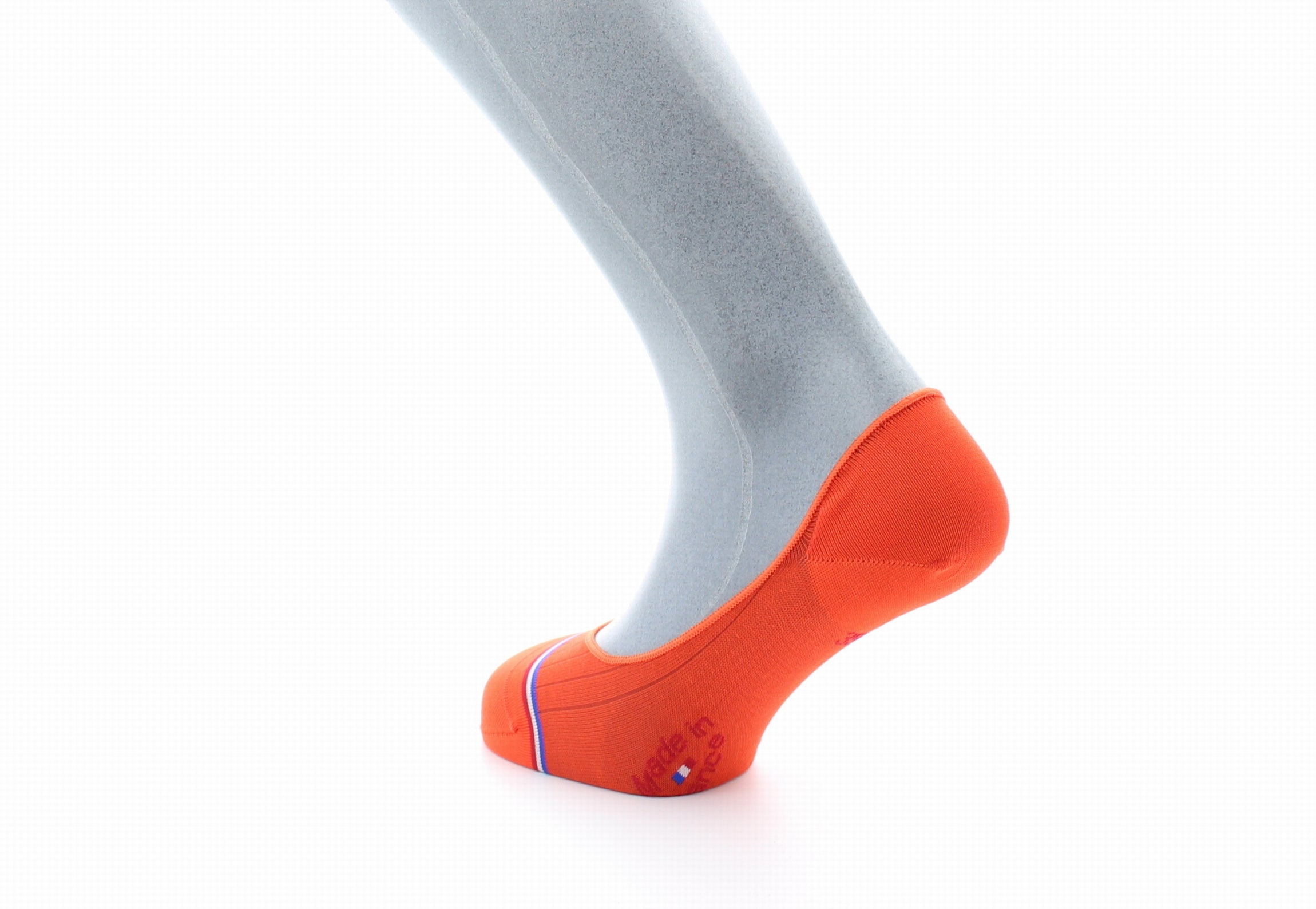 Chaussettes invisibles homme Georges V en fil d'Écosse supérieur Orange ORANGE