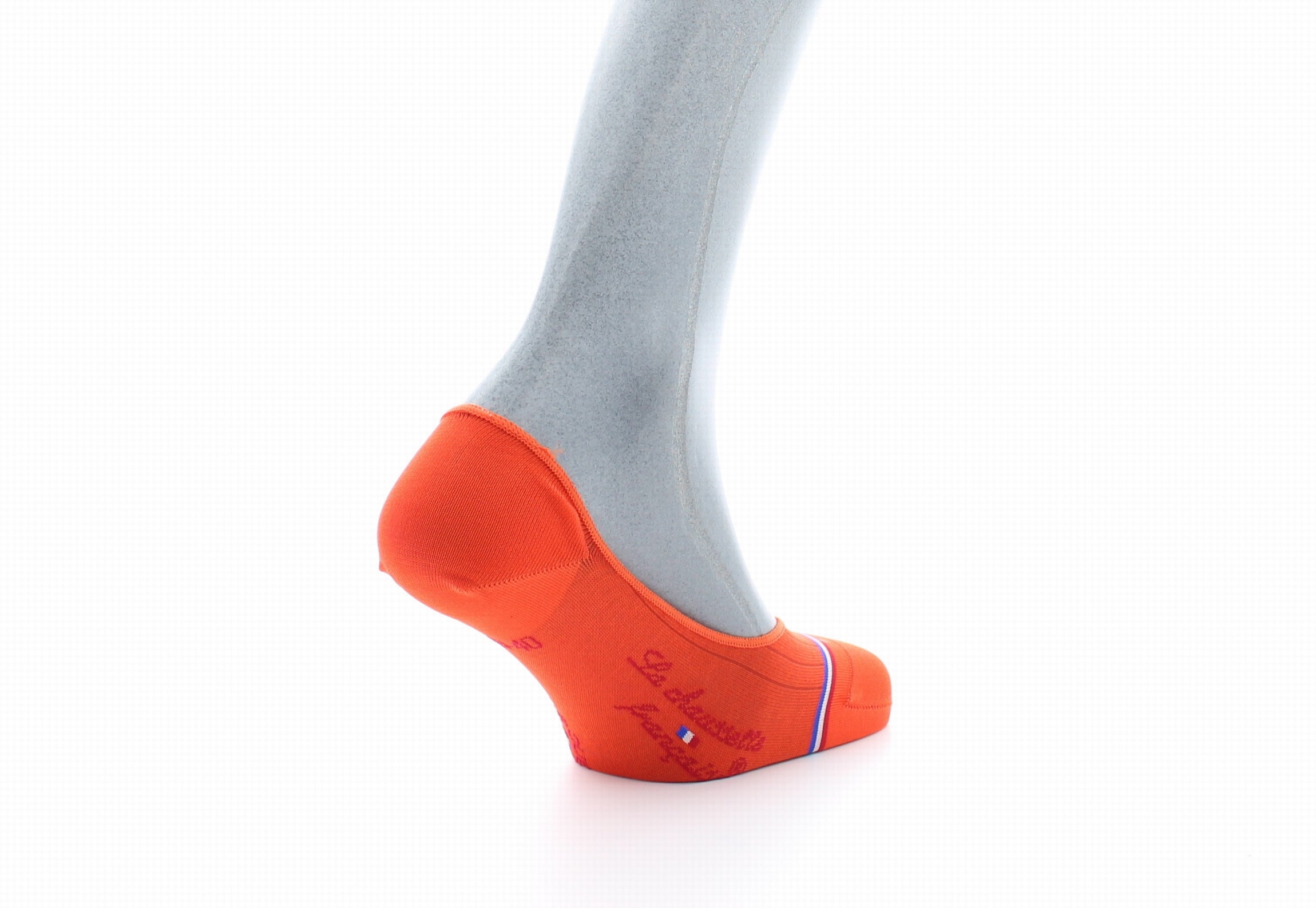 Chaussettes invisibles homme Georges V en fil d'Écosse supérieur Orange ORANGE